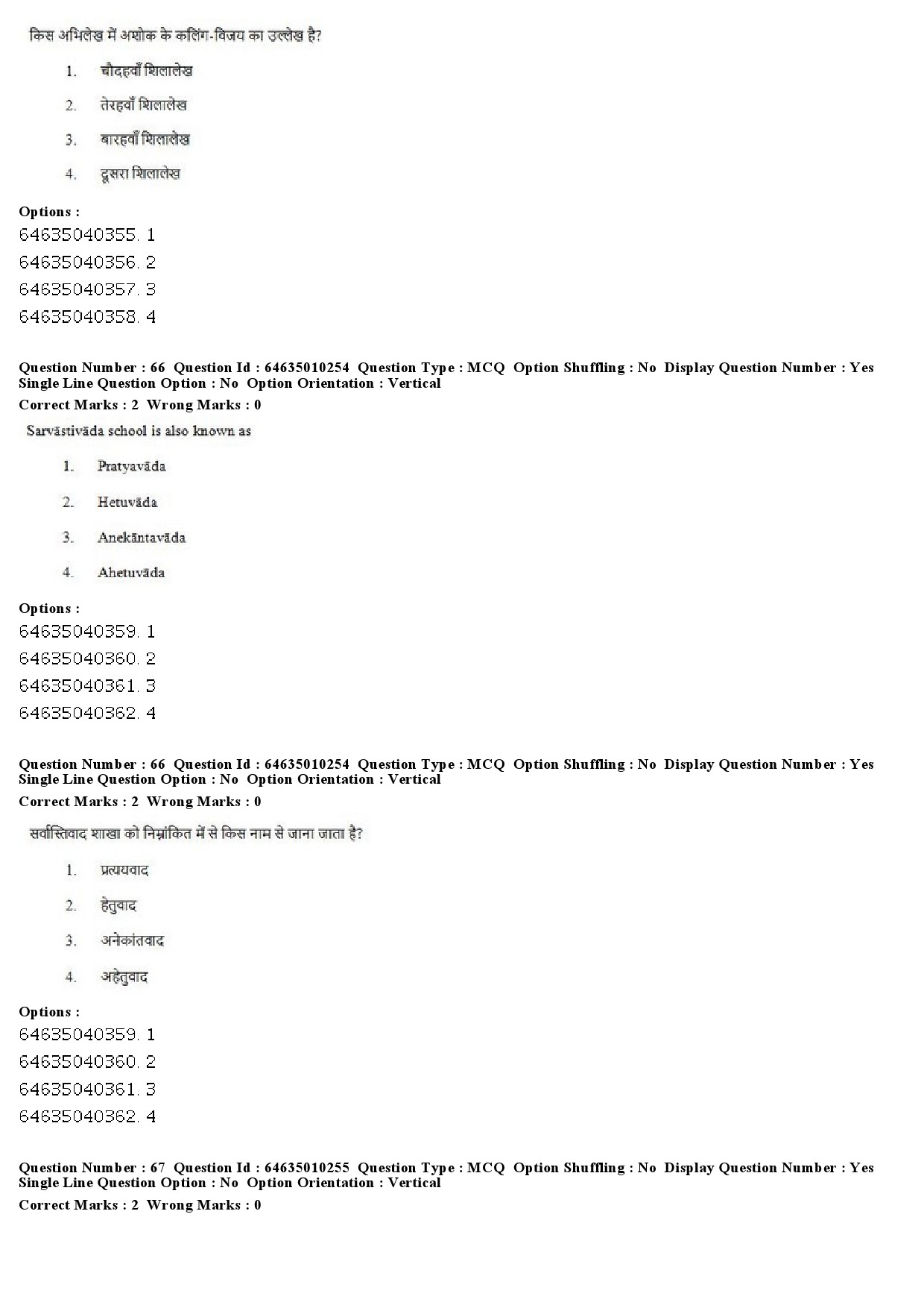 UGC NET Buddhist Jaina Gandhian and Peace Studies Question Paper June 2019 44