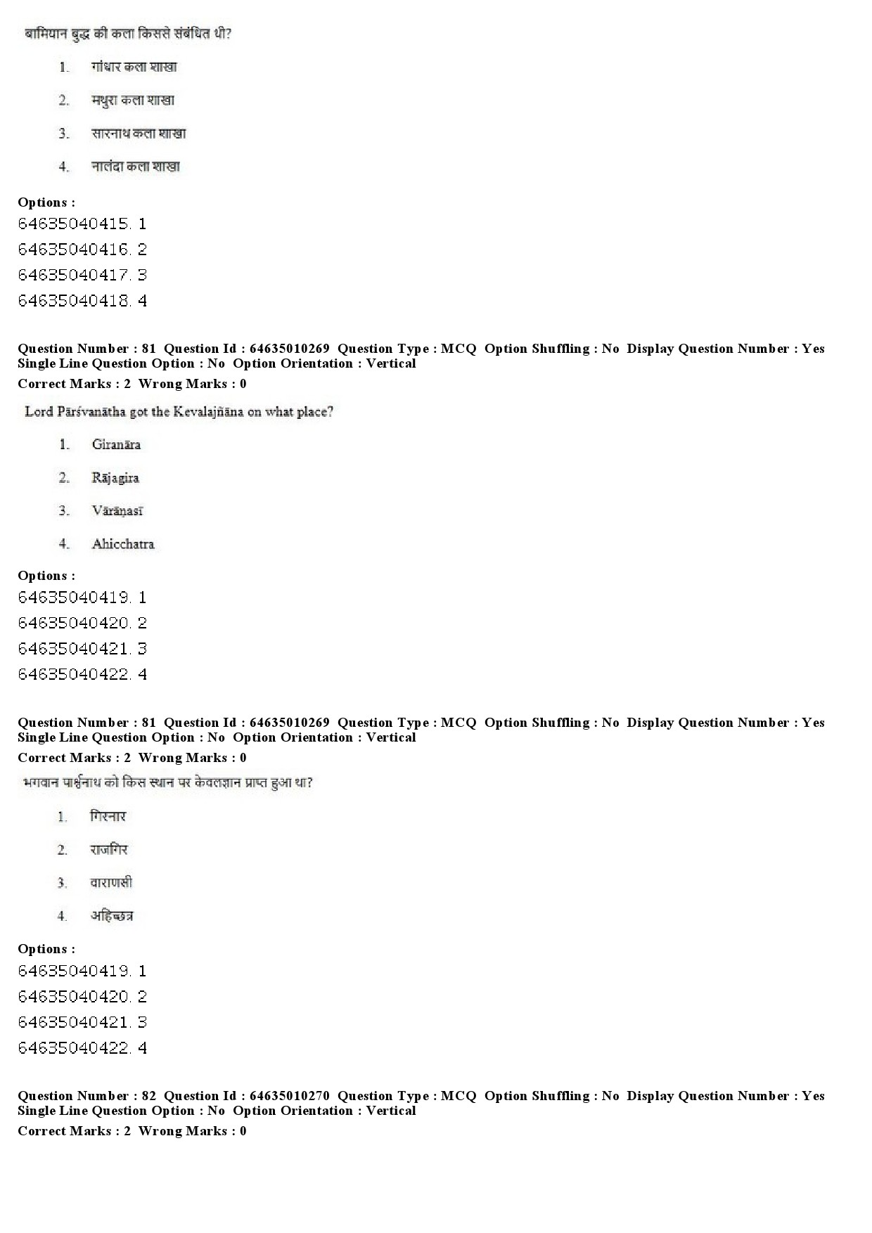 UGC NET Buddhist Jaina Gandhian and Peace Studies Question Paper June 2019 54