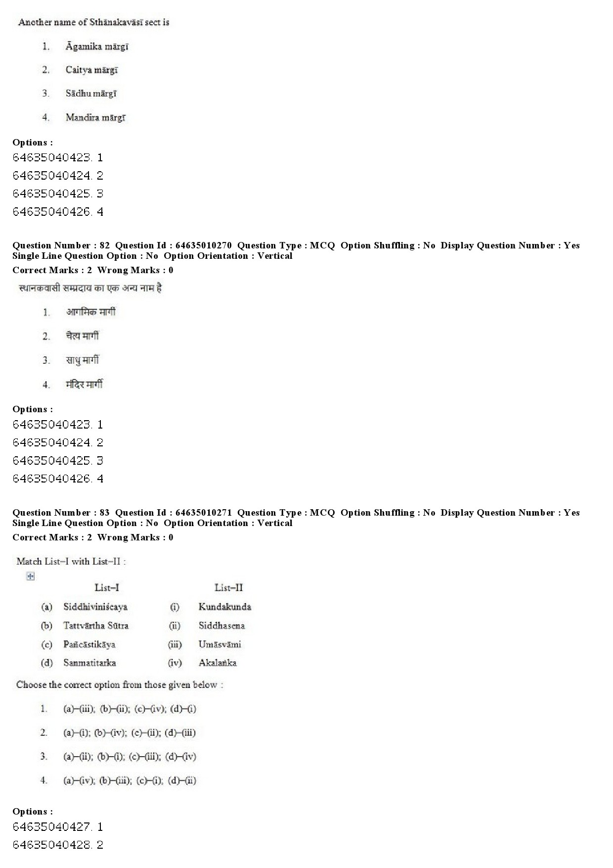 UGC NET Buddhist Jaina Gandhian and Peace Studies Question Paper June 2019 55