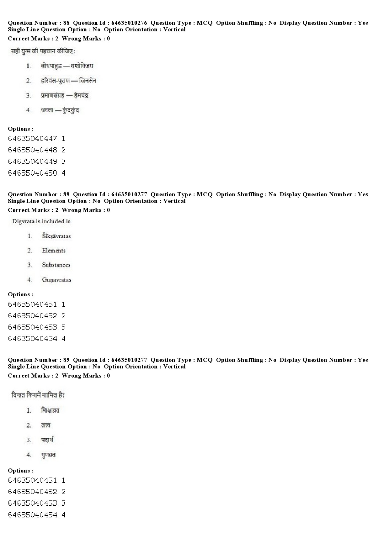 UGC NET Buddhist Jaina Gandhian and Peace Studies Question Paper June 2019 60