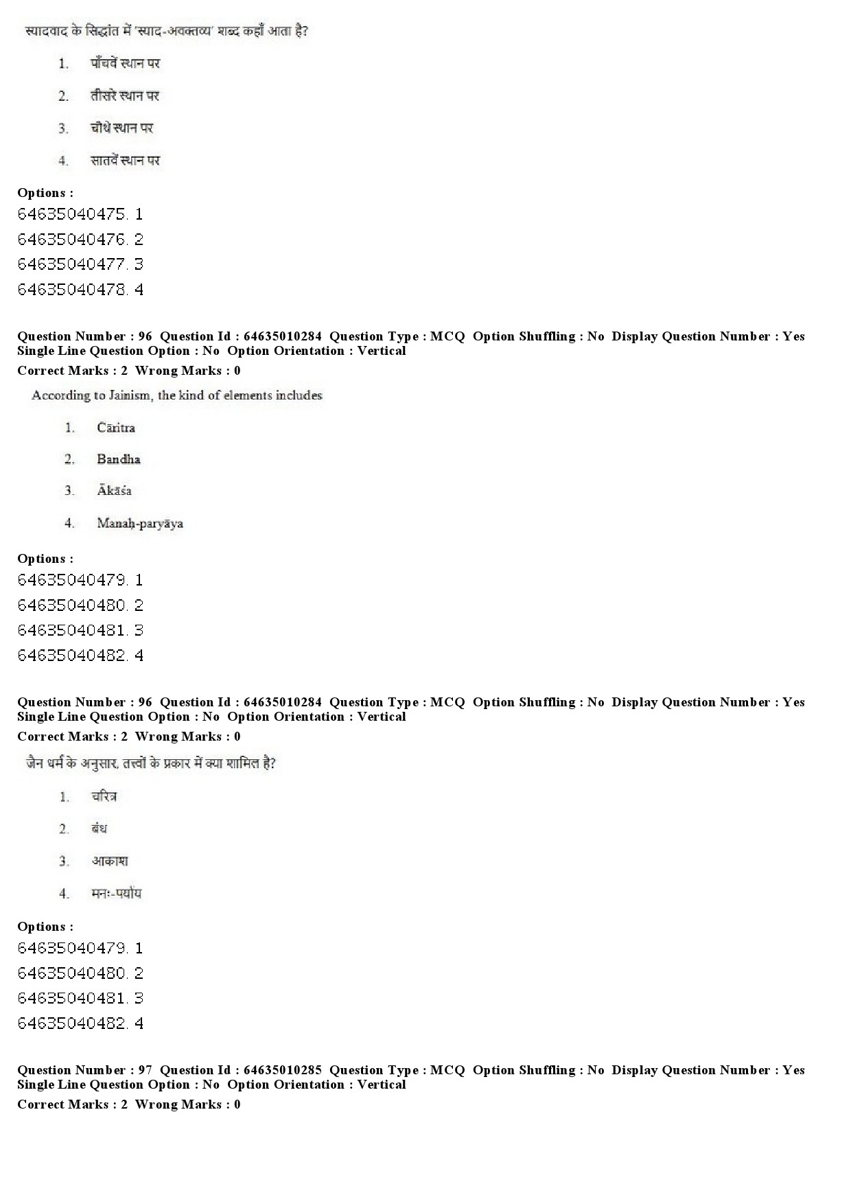 UGC NET Buddhist Jaina Gandhian and Peace Studies Question Paper June 2019 65