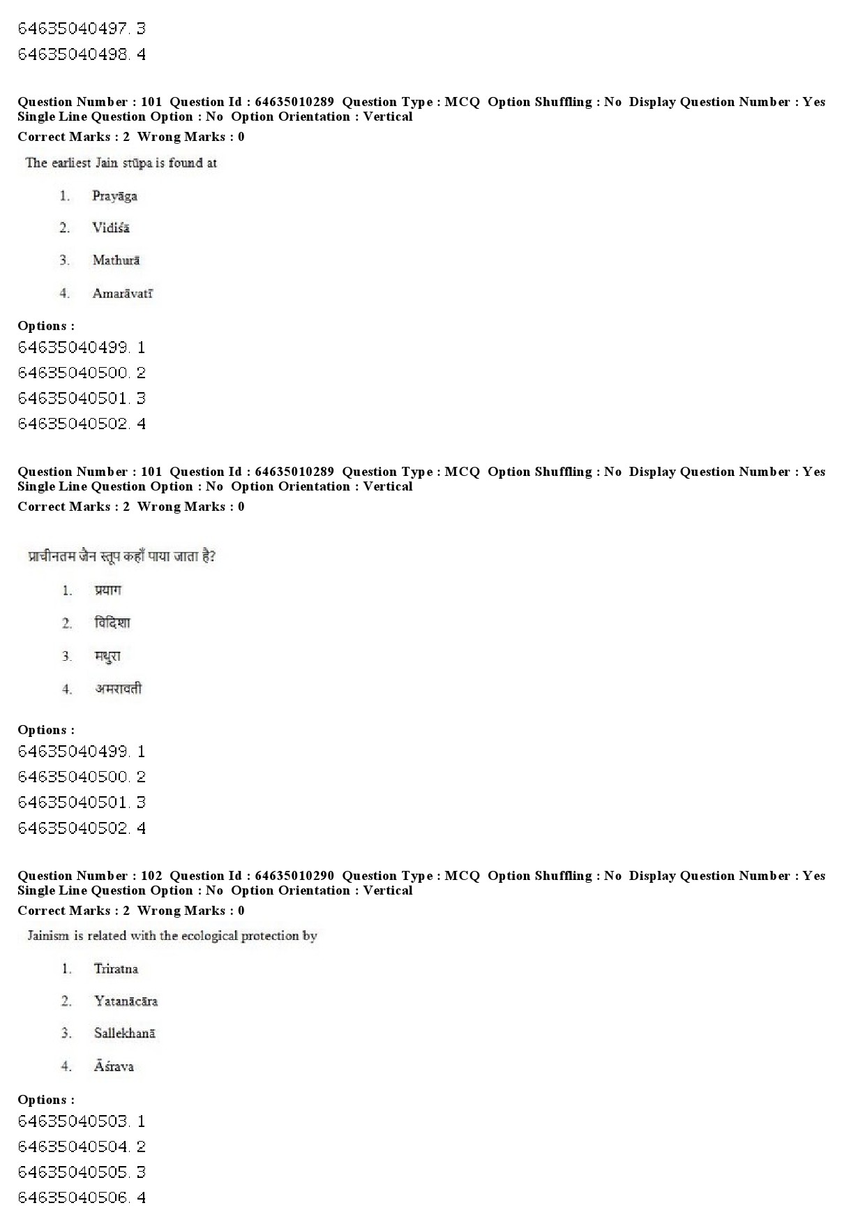 UGC NET Buddhist Jaina Gandhian and Peace Studies Question Paper June 2019 69