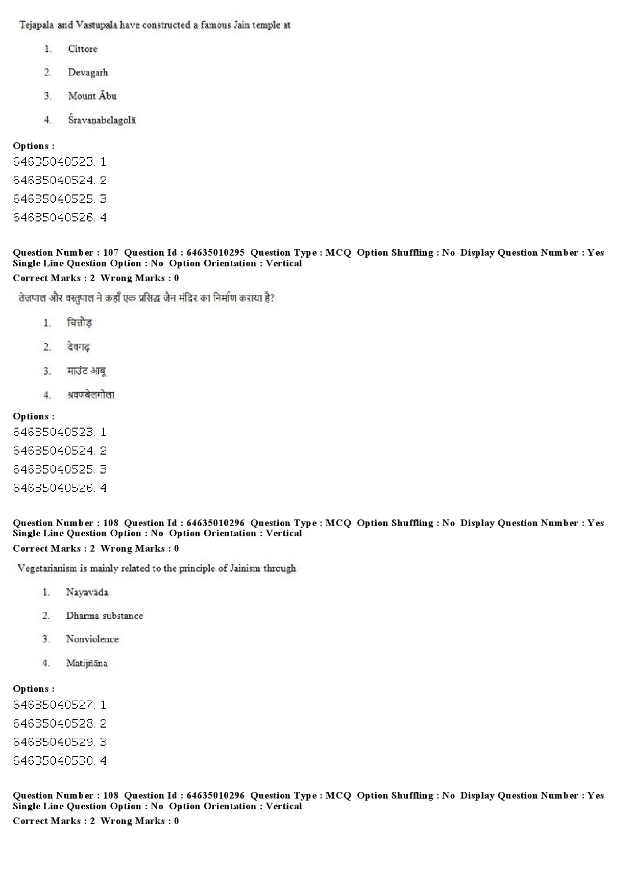 UGC NET Buddhist Jaina Gandhian and Peace Studies Question Paper June 2019 73