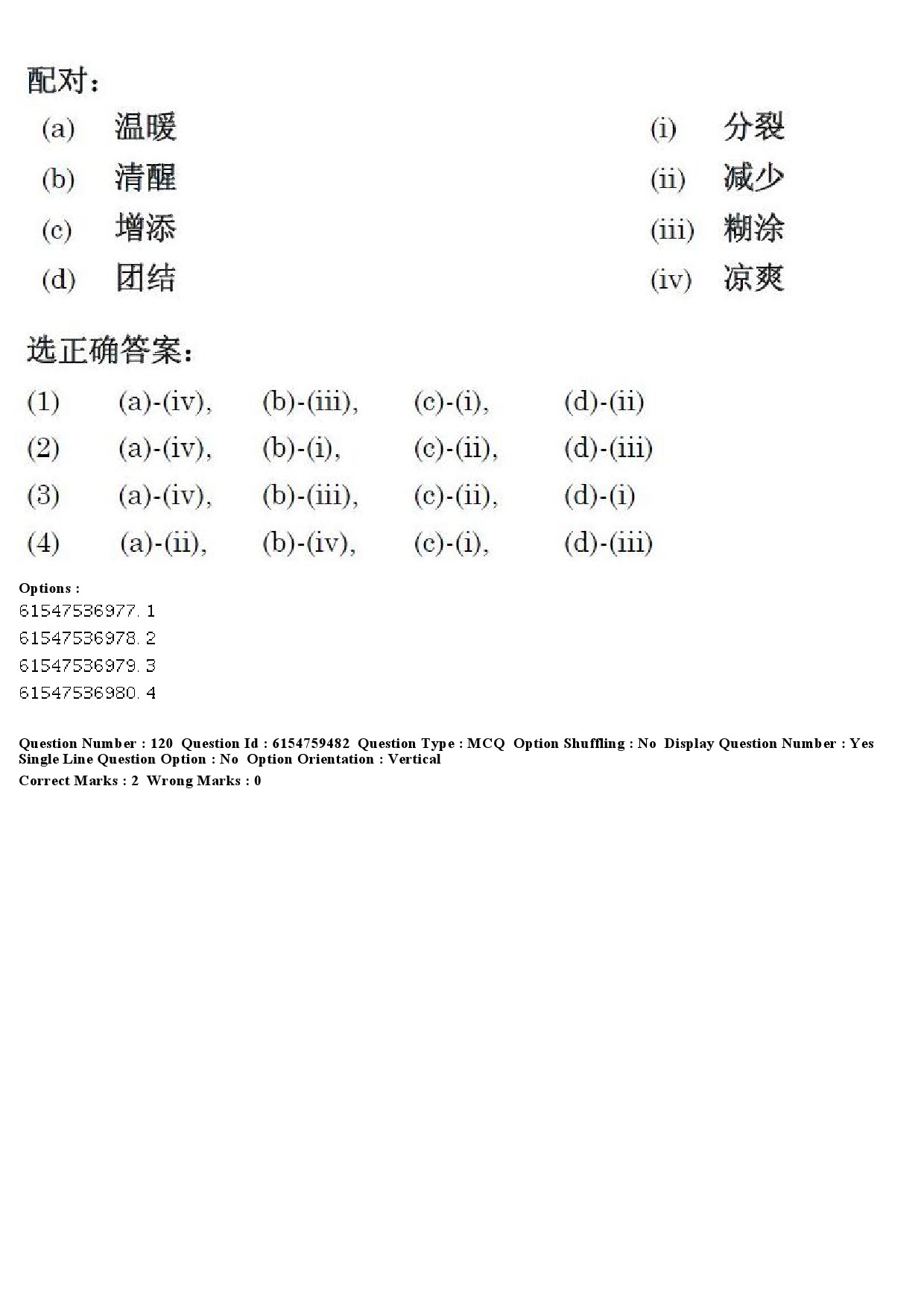 UGC NET Chinese Question Paper December 2019 127