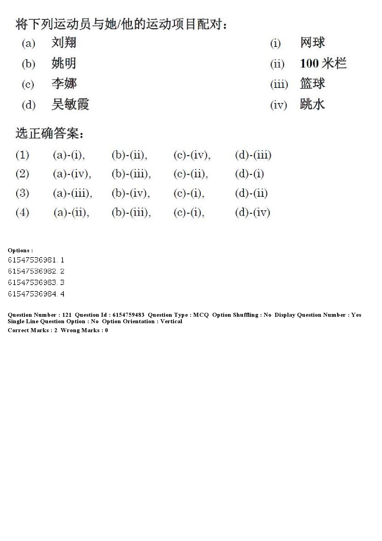 UGC NET Chinese Question Paper December 2019 129