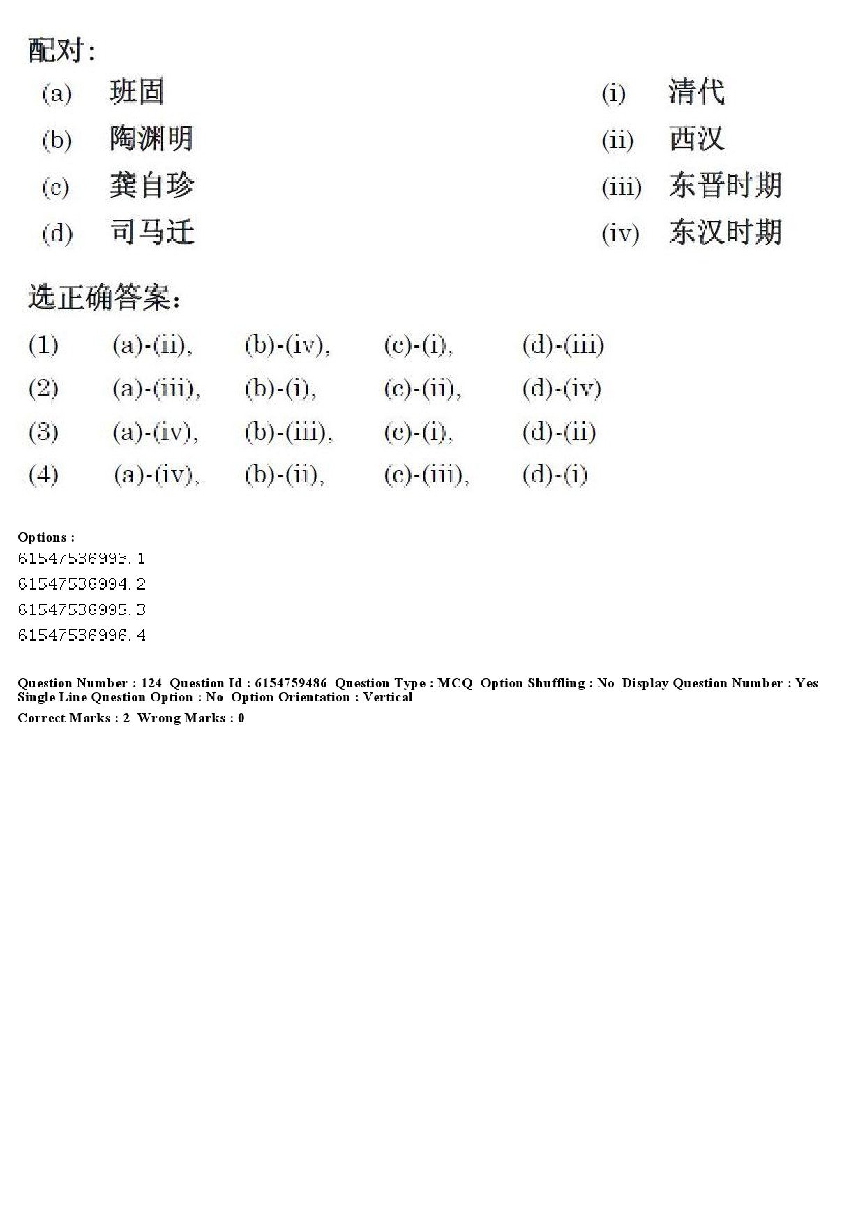 UGC NET Chinese Question Paper December 2019 135