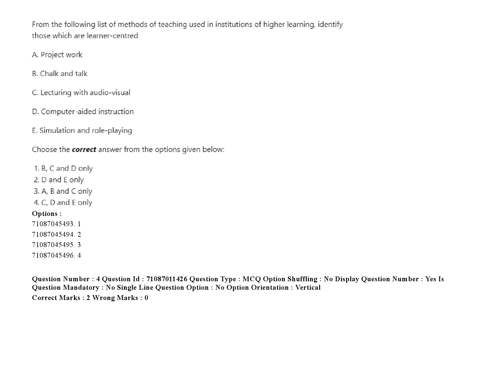 UGC NET Chinese Question Paper September 2020 7