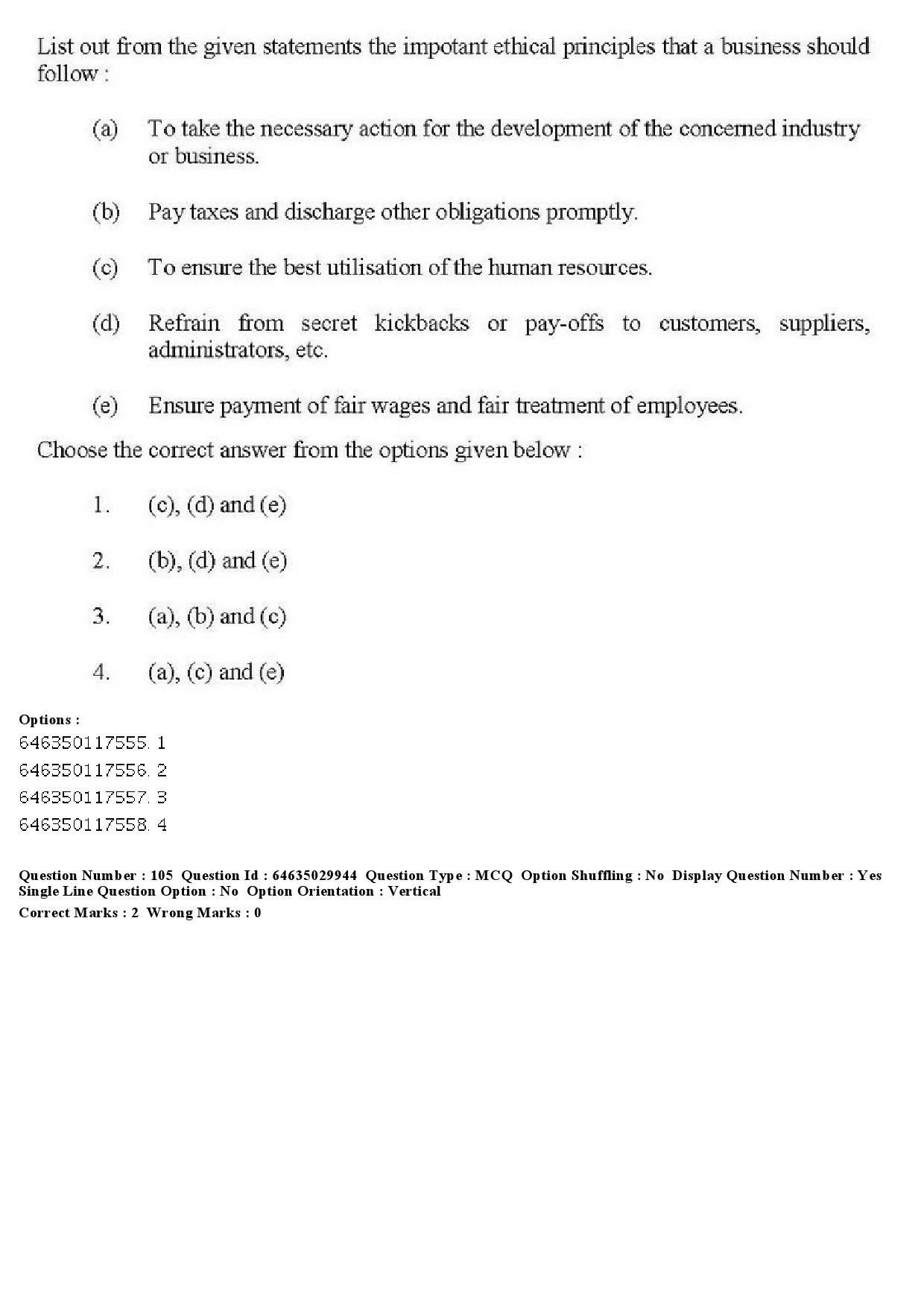 UGC NET Commerce Question Paper June 2019 107