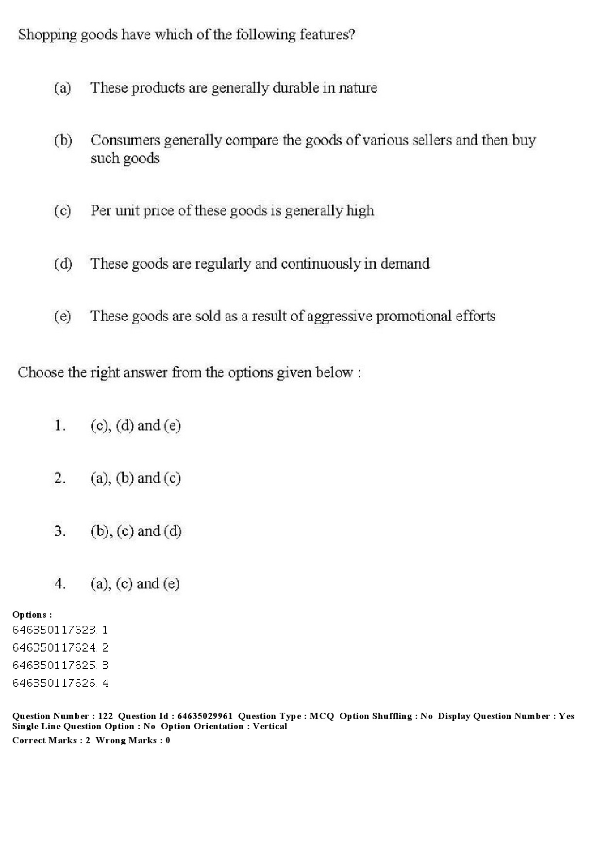 UGC NET Commerce Question Paper June 2019 131