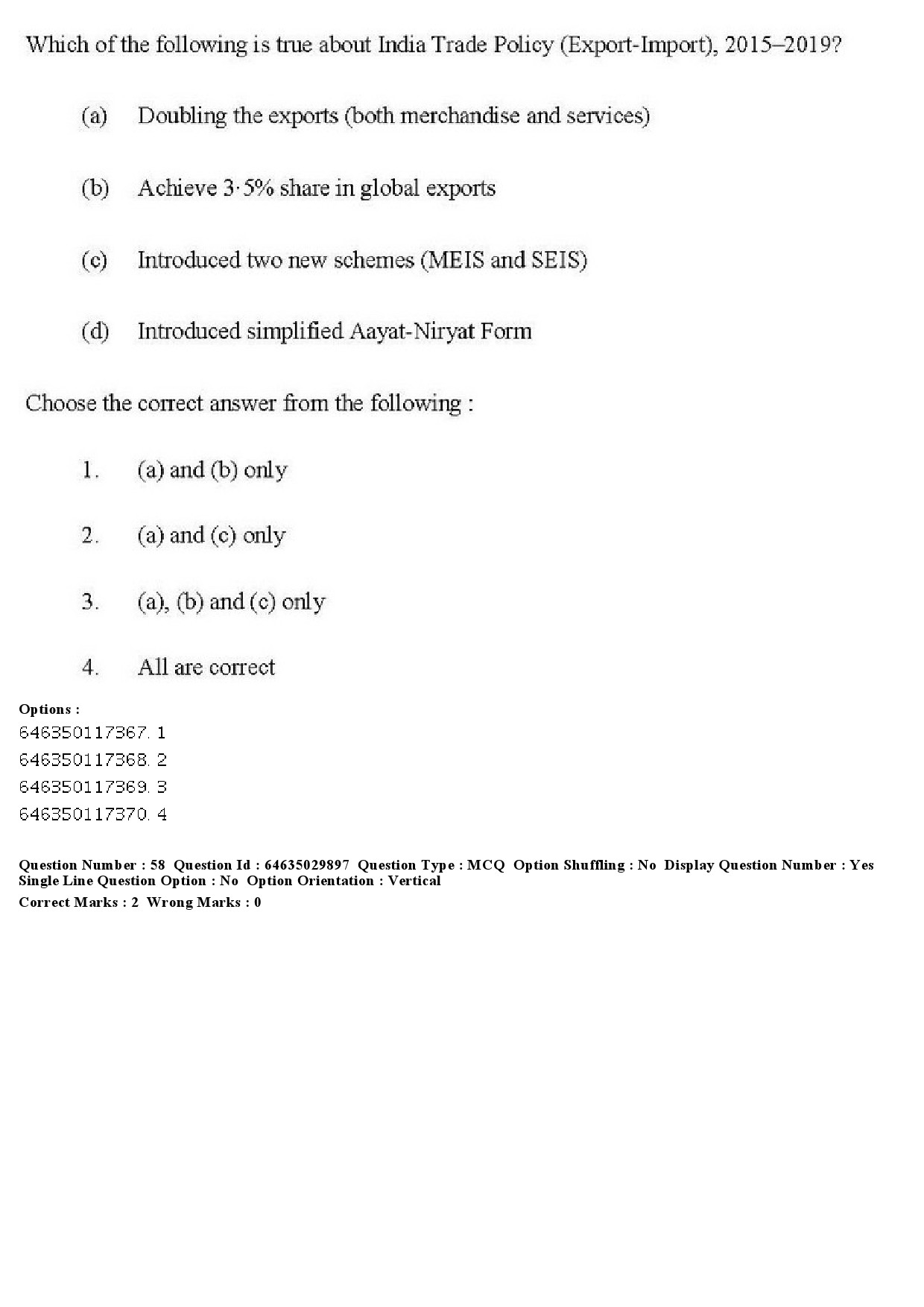 UGC NET Commerce Question Paper June 2019 47