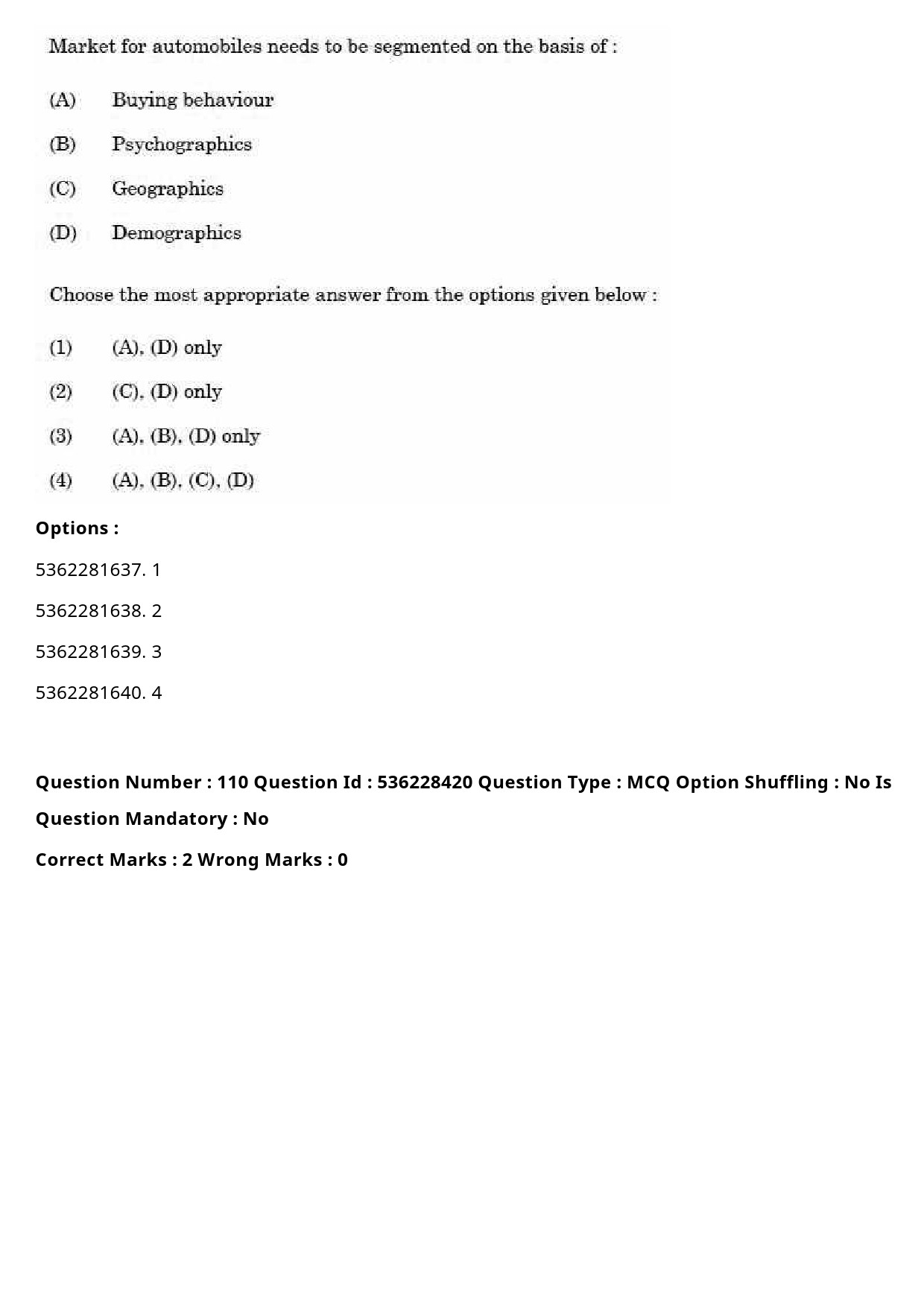 UGC NET Commerce Question Paper September 2020 135