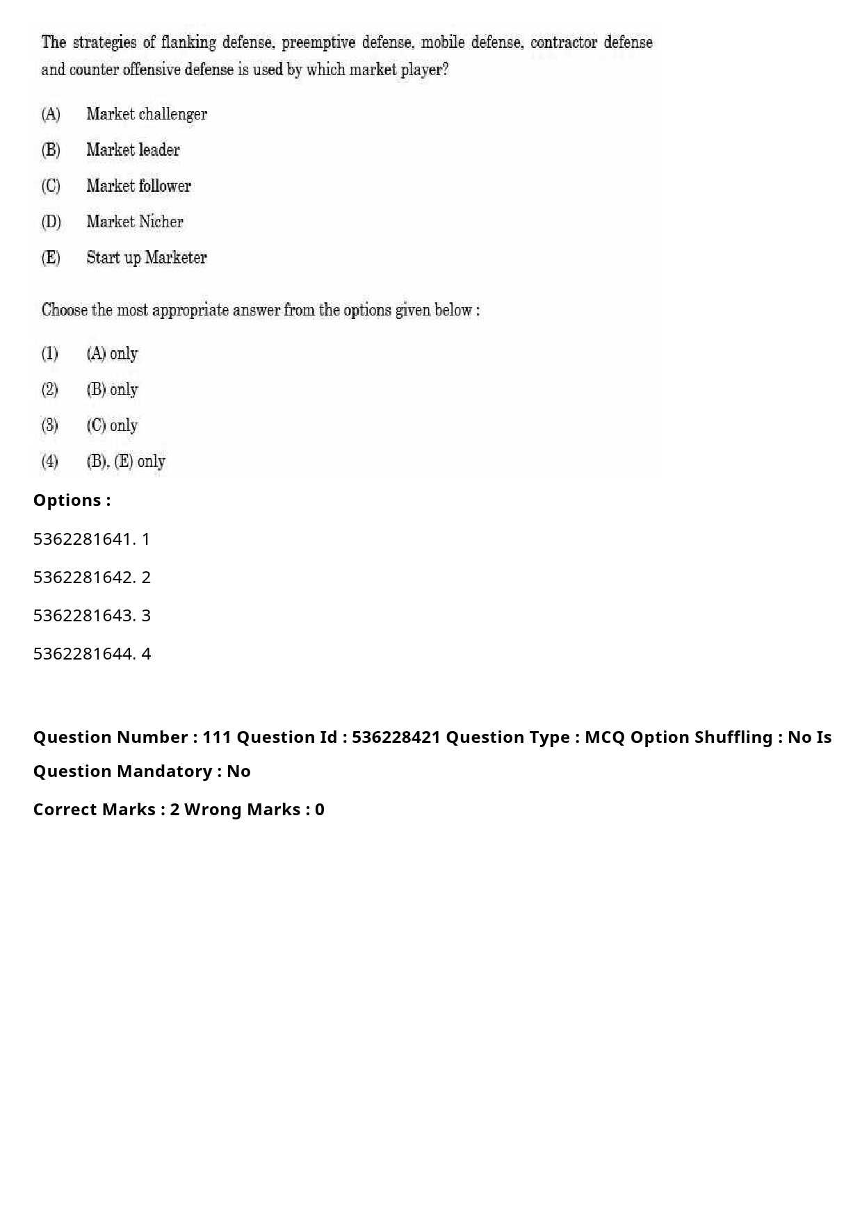 UGC NET Commerce Question Paper September 2020 137