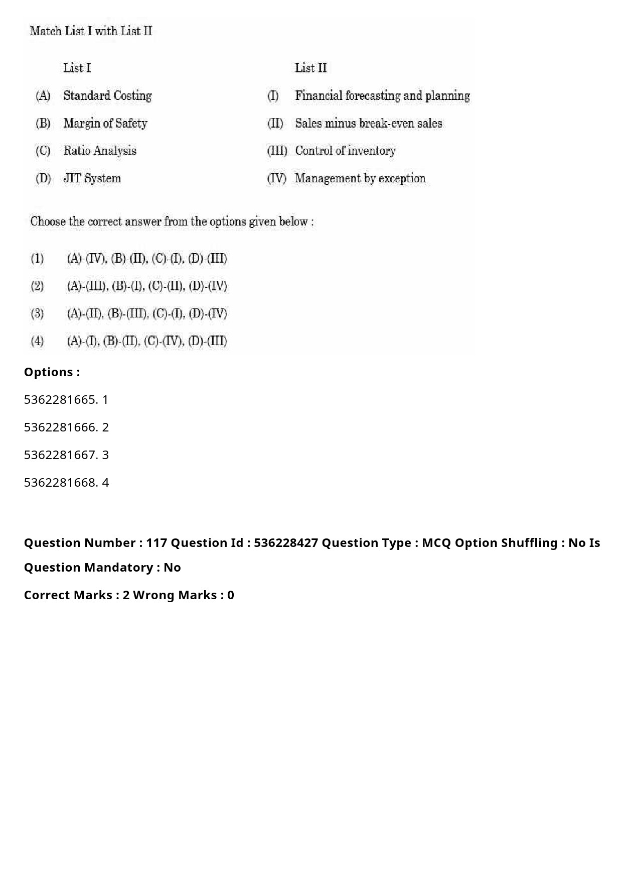 UGC NET Commerce Question Paper September 2020 149