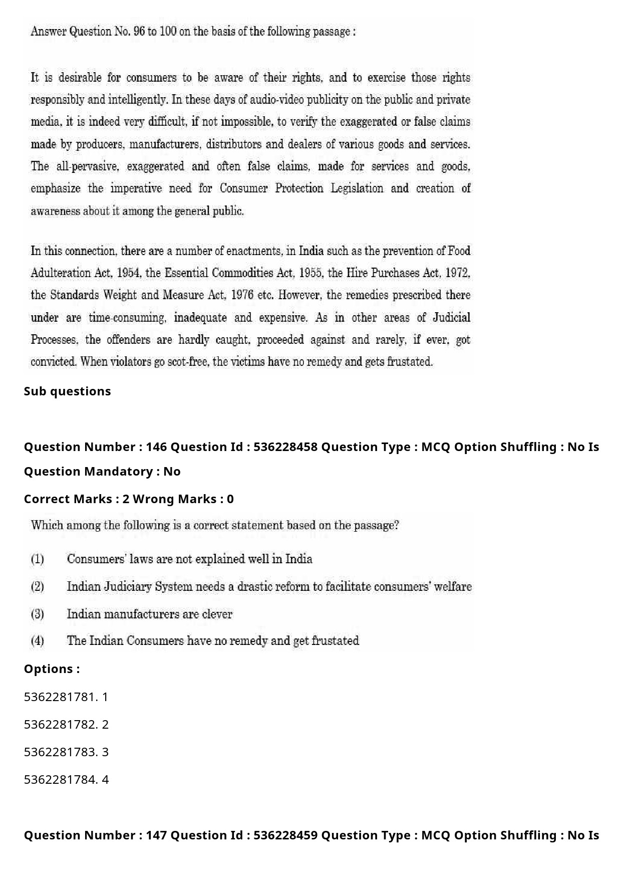 UGC NET Commerce Question Paper September 2020 205