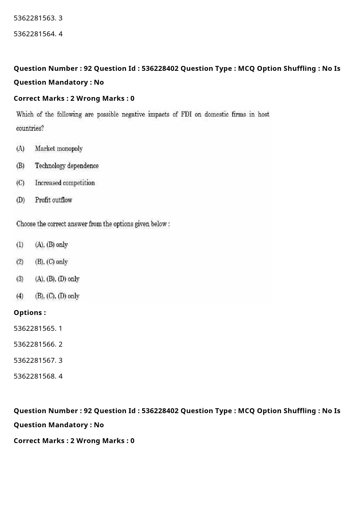 UGC NET Commerce Question Paper September 2020 99