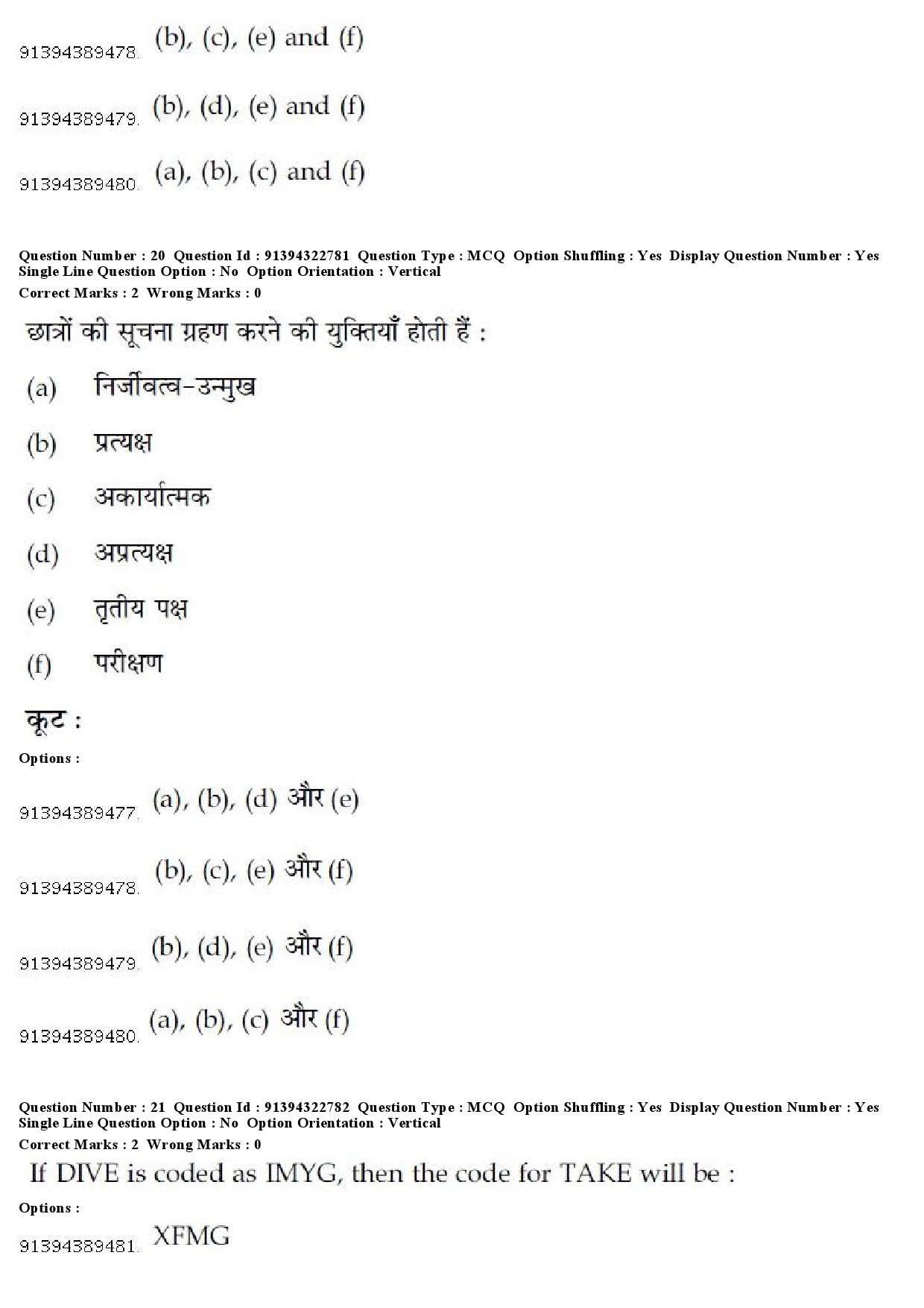 UGC NET Comparative Literature Question Paper December 2018 18