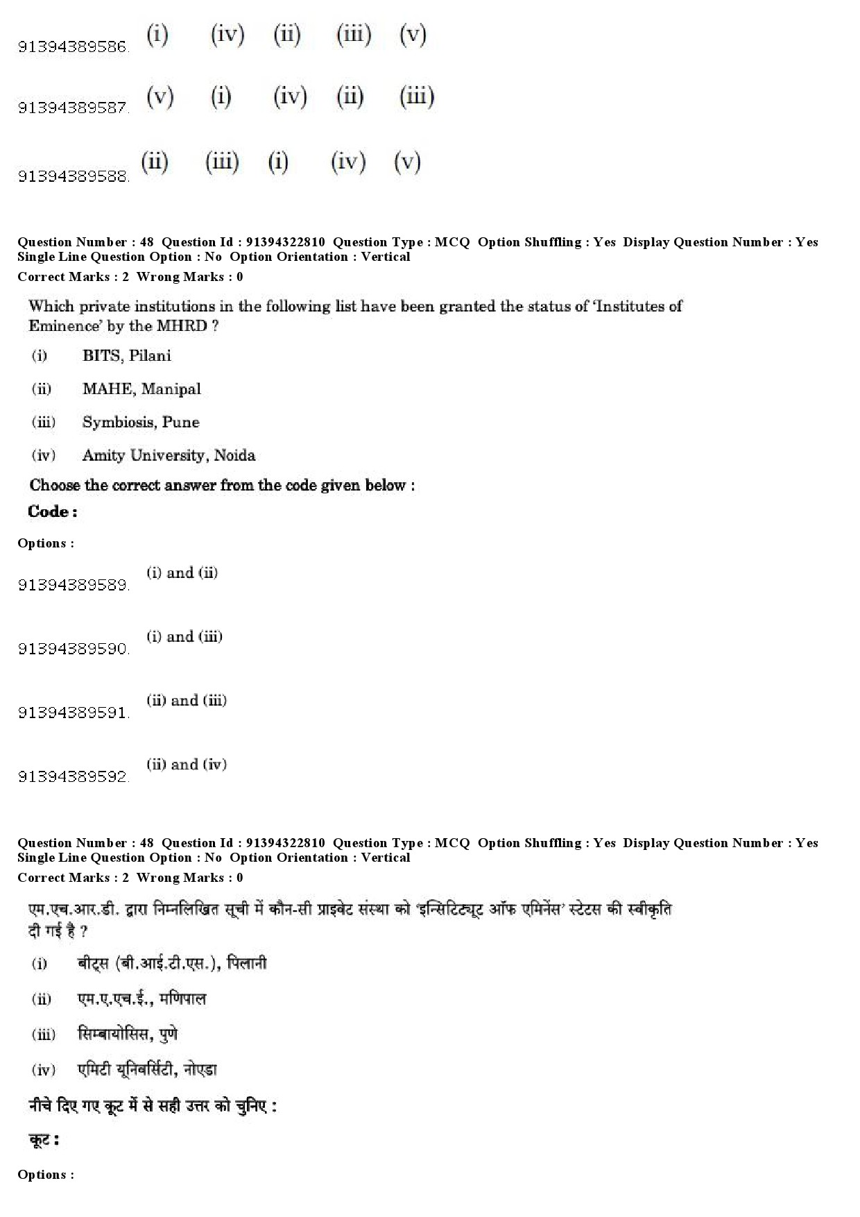 UGC NET Comparative Literature Question Paper December 2018 42