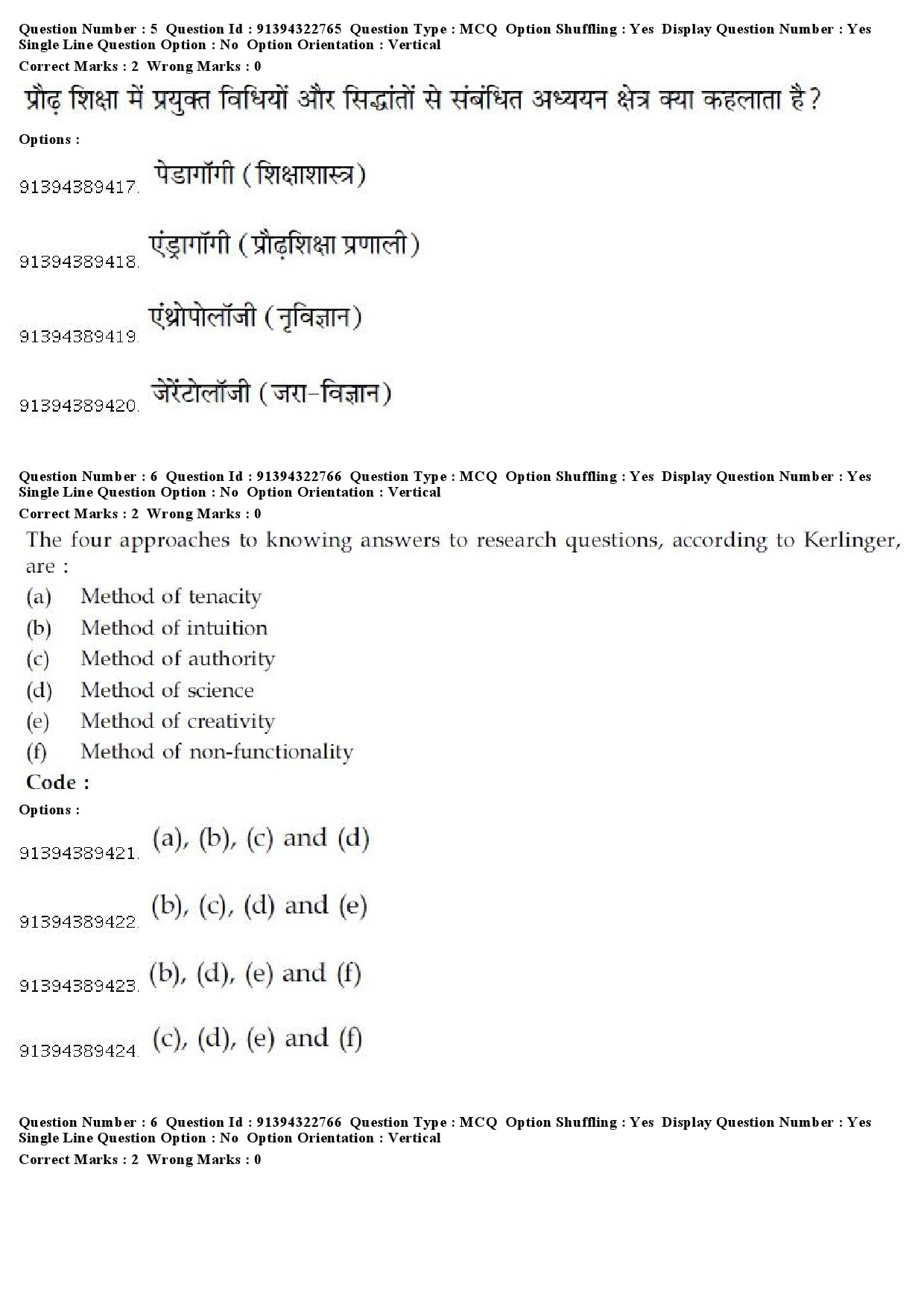 UGC NET Comparative Literature Question Paper December 2018 5