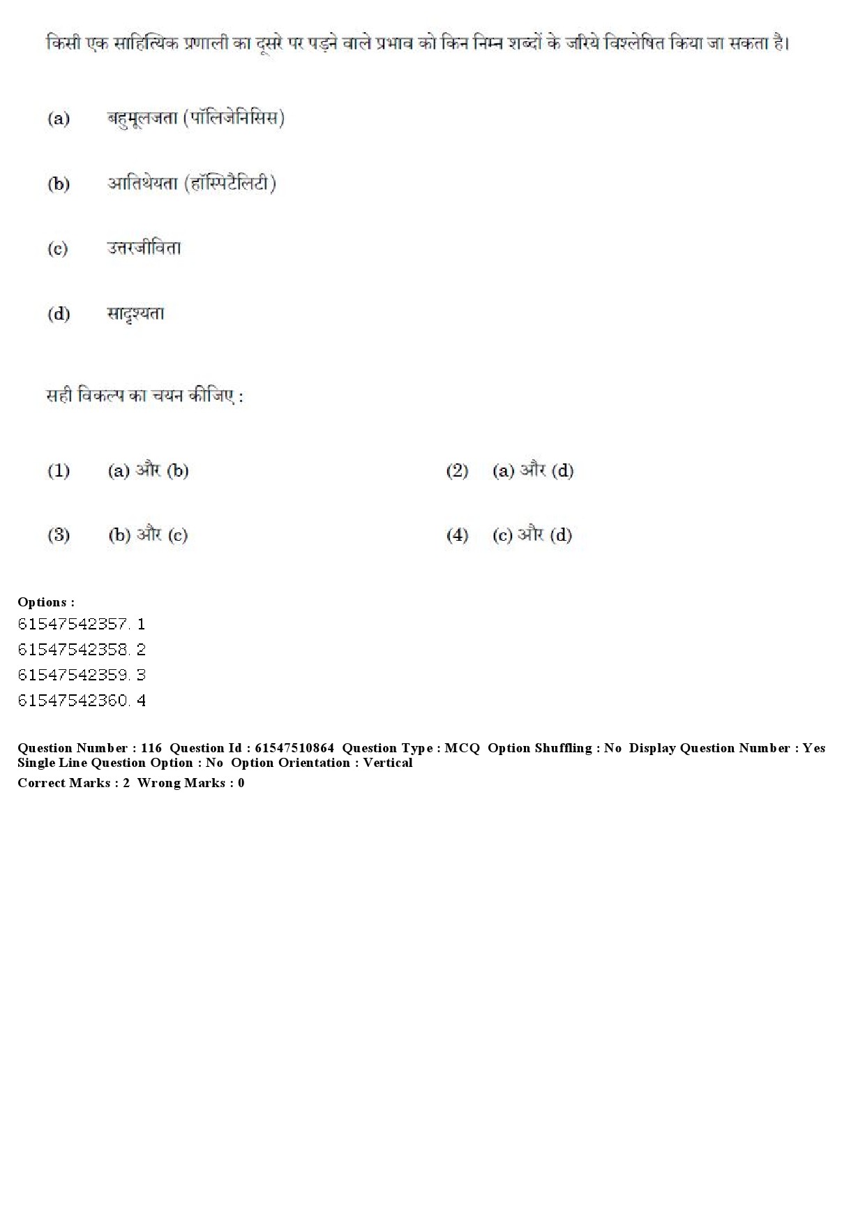 UGC NET Comparative Literature Question Paper December 2019 125