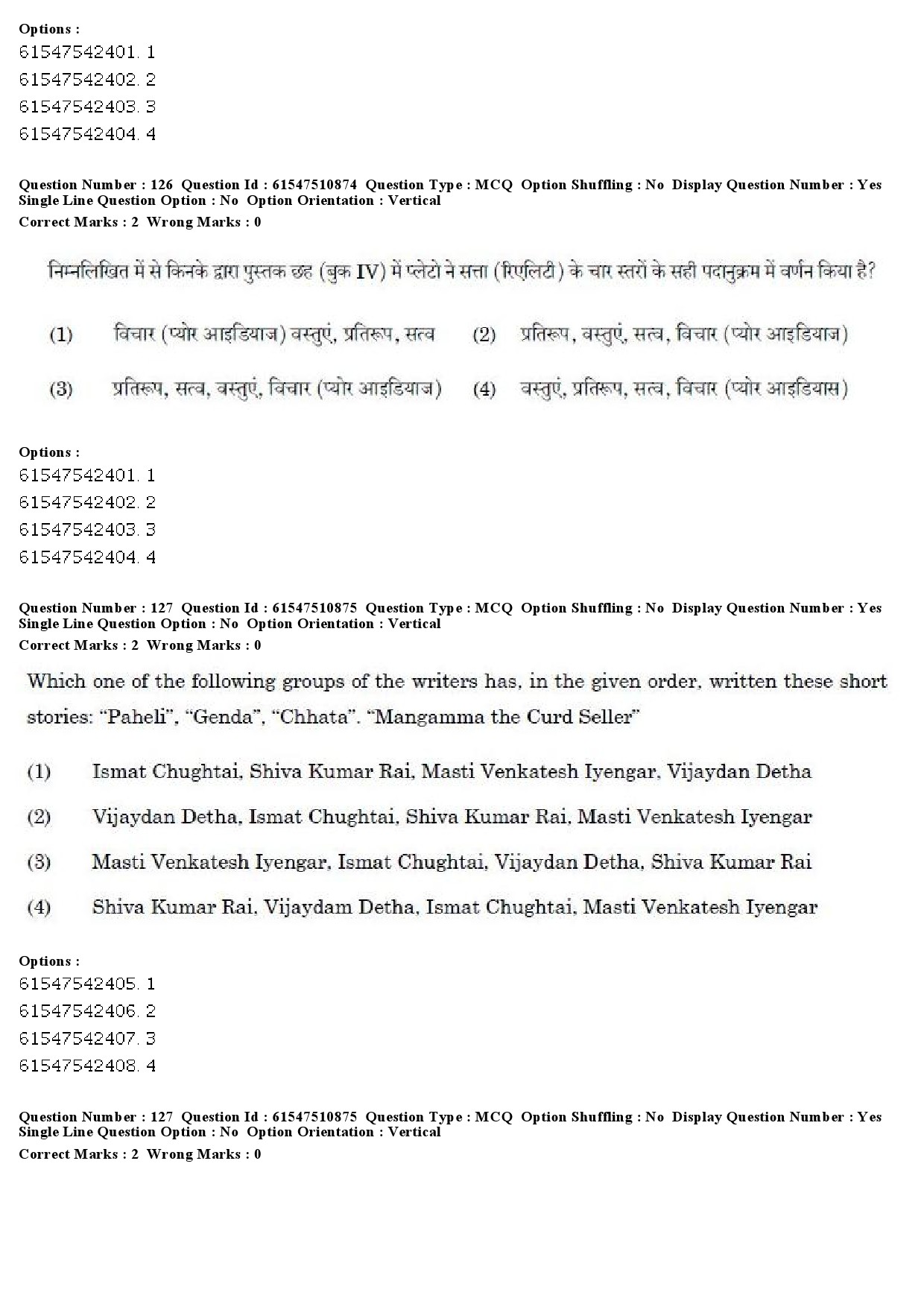 UGC NET Comparative Literature Question Paper December 2019 146