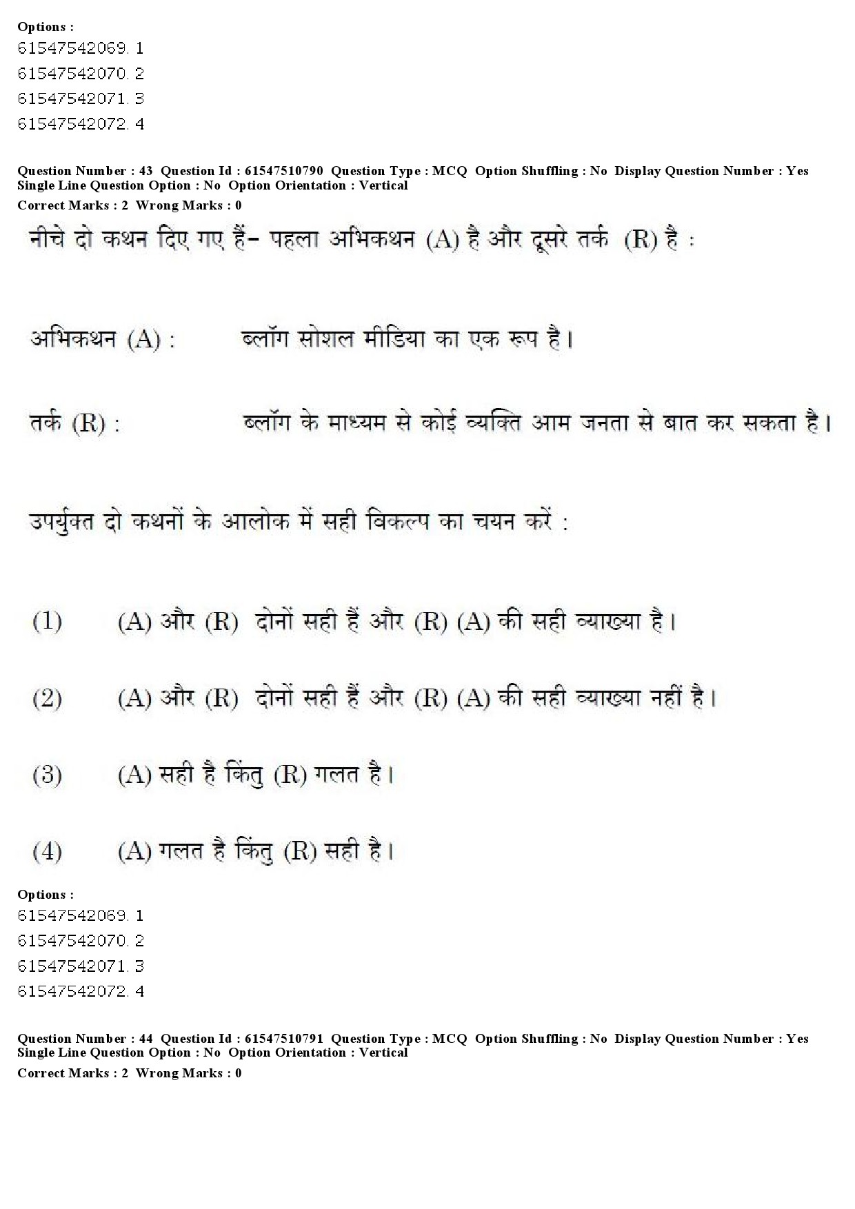 UGC NET Comparative Literature Question Paper December 2019 45