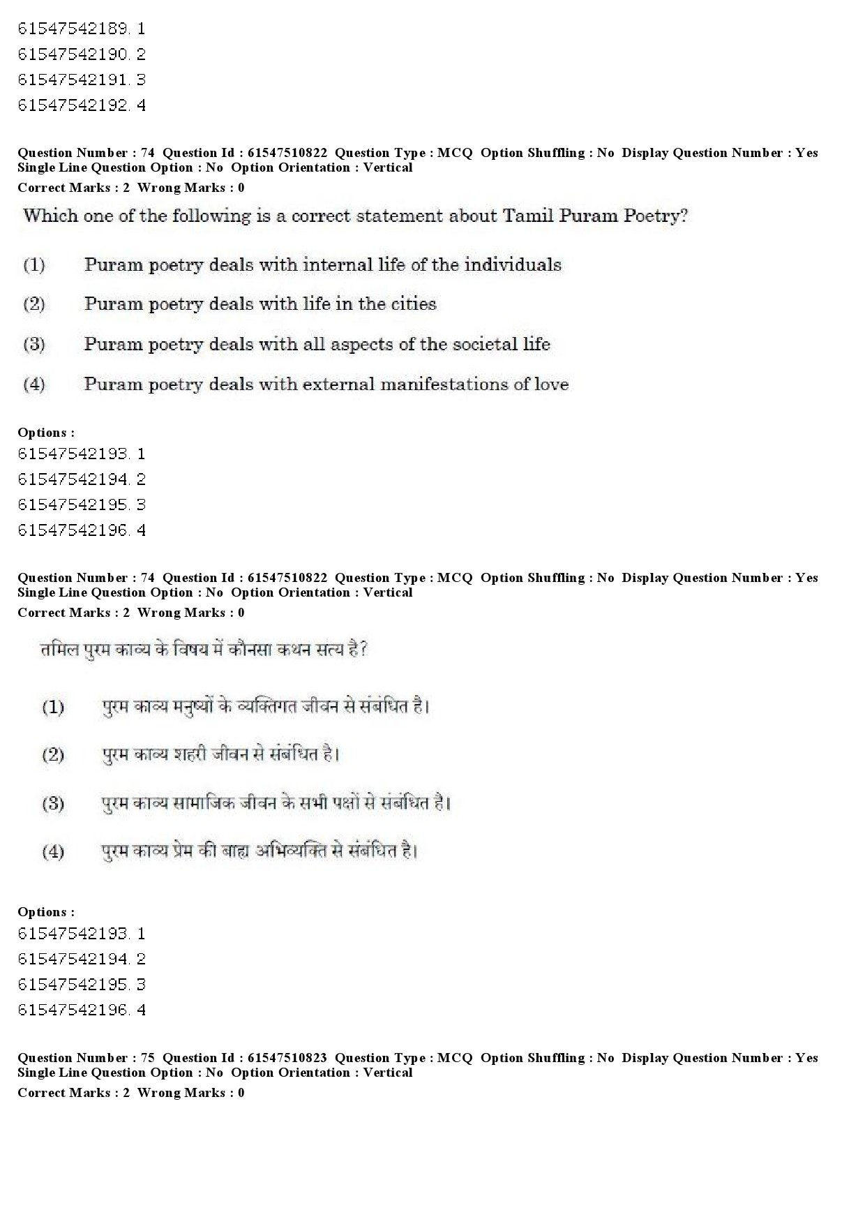 UGC NET Comparative Literature Question Paper December 2019 69