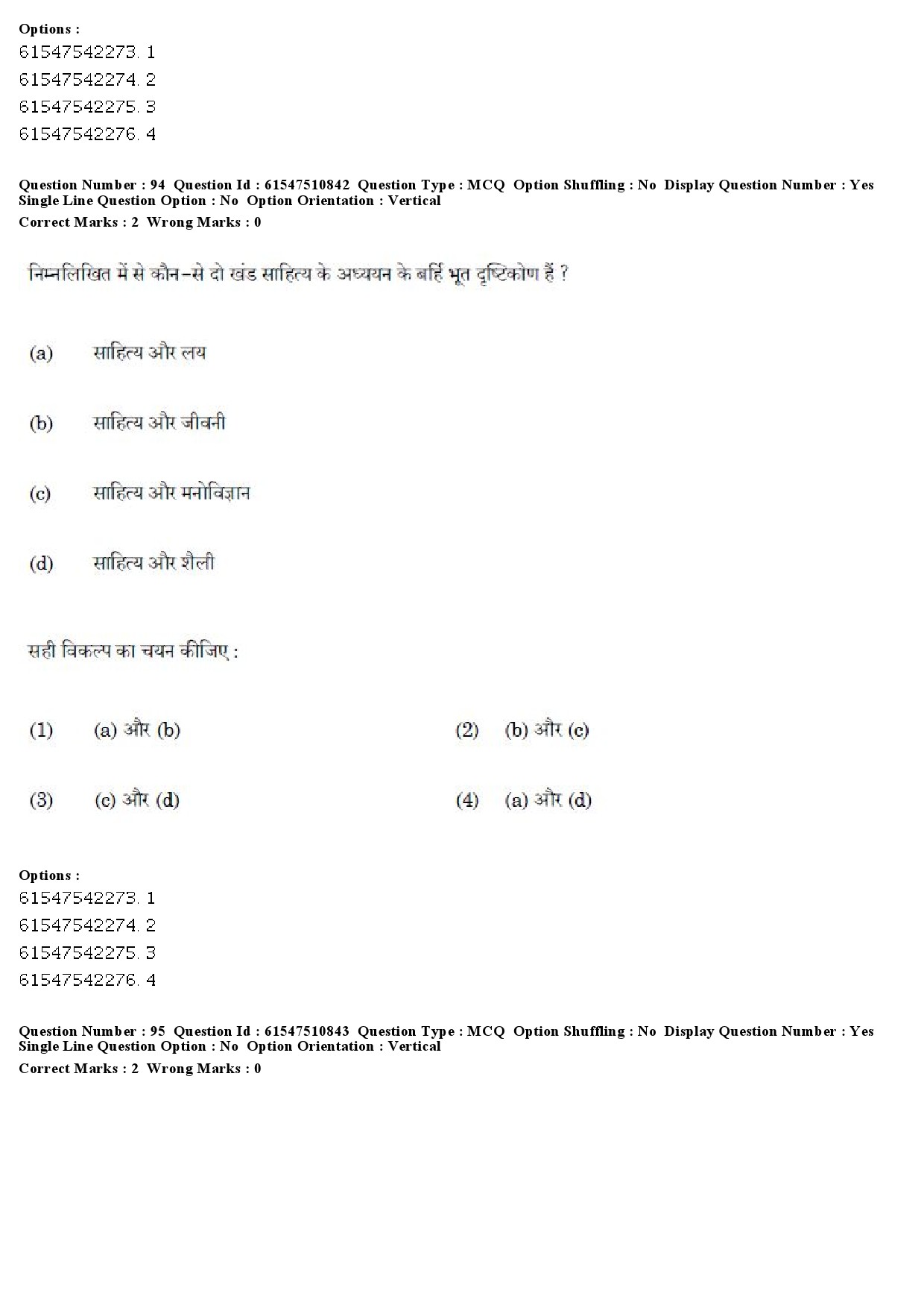 UGC NET Comparative Literature Question Paper December 2019 86