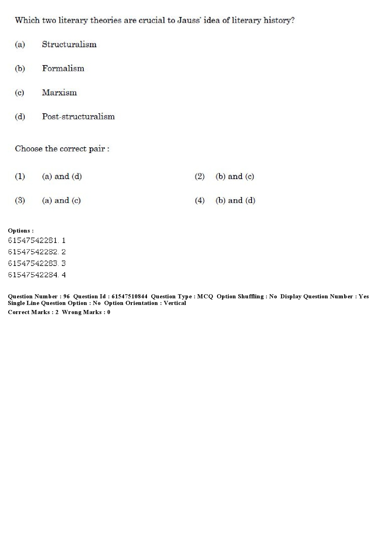 UGC NET Comparative Literature Question Paper December 2019 89