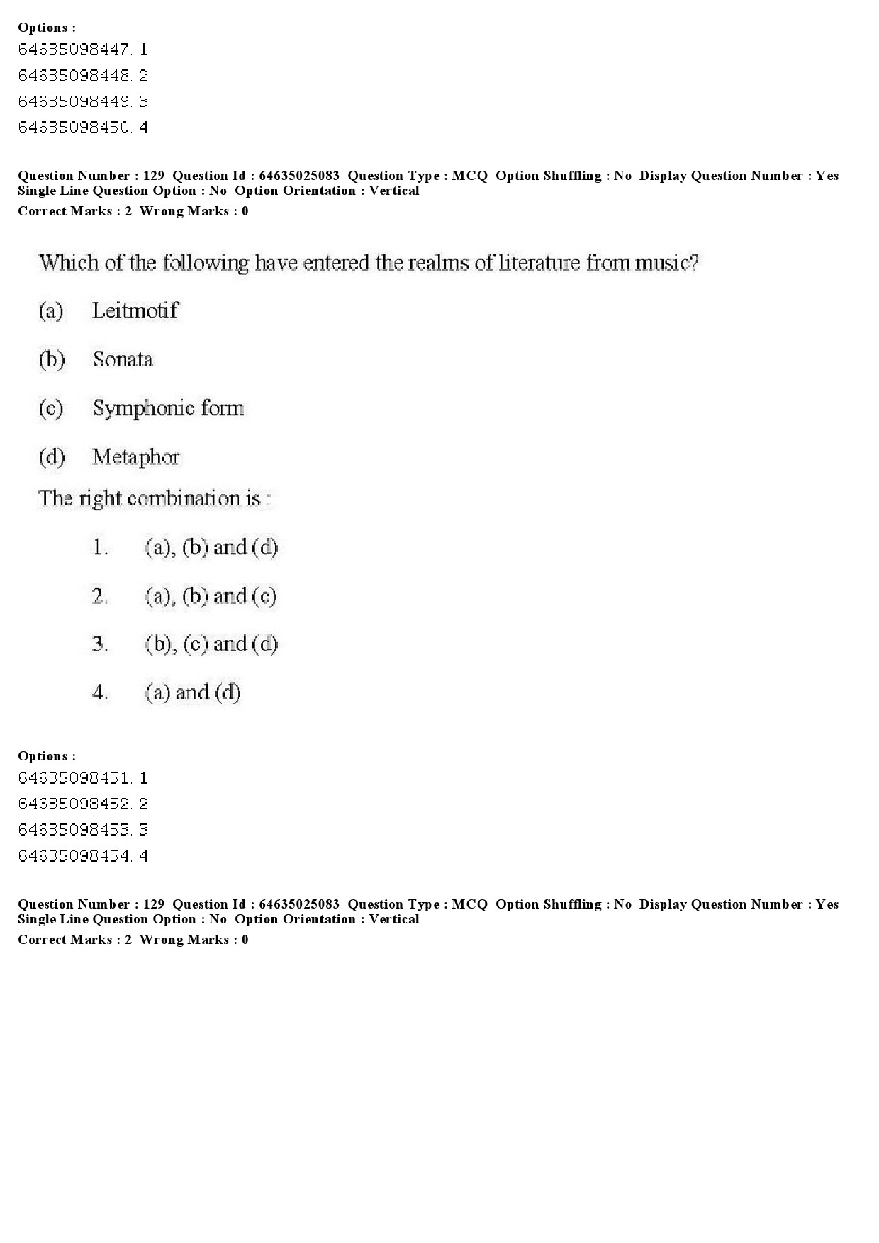 UGC NET Comparative Literature Question Paper June 2019 114