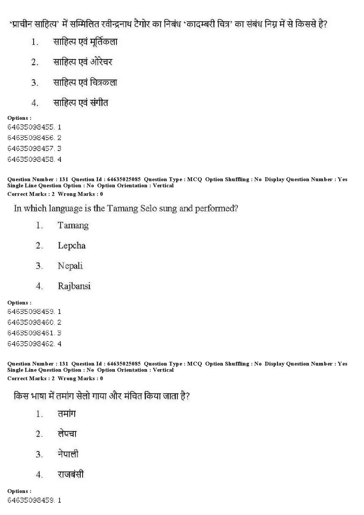 UGC NET Comparative Literature Question Paper June 2019 116