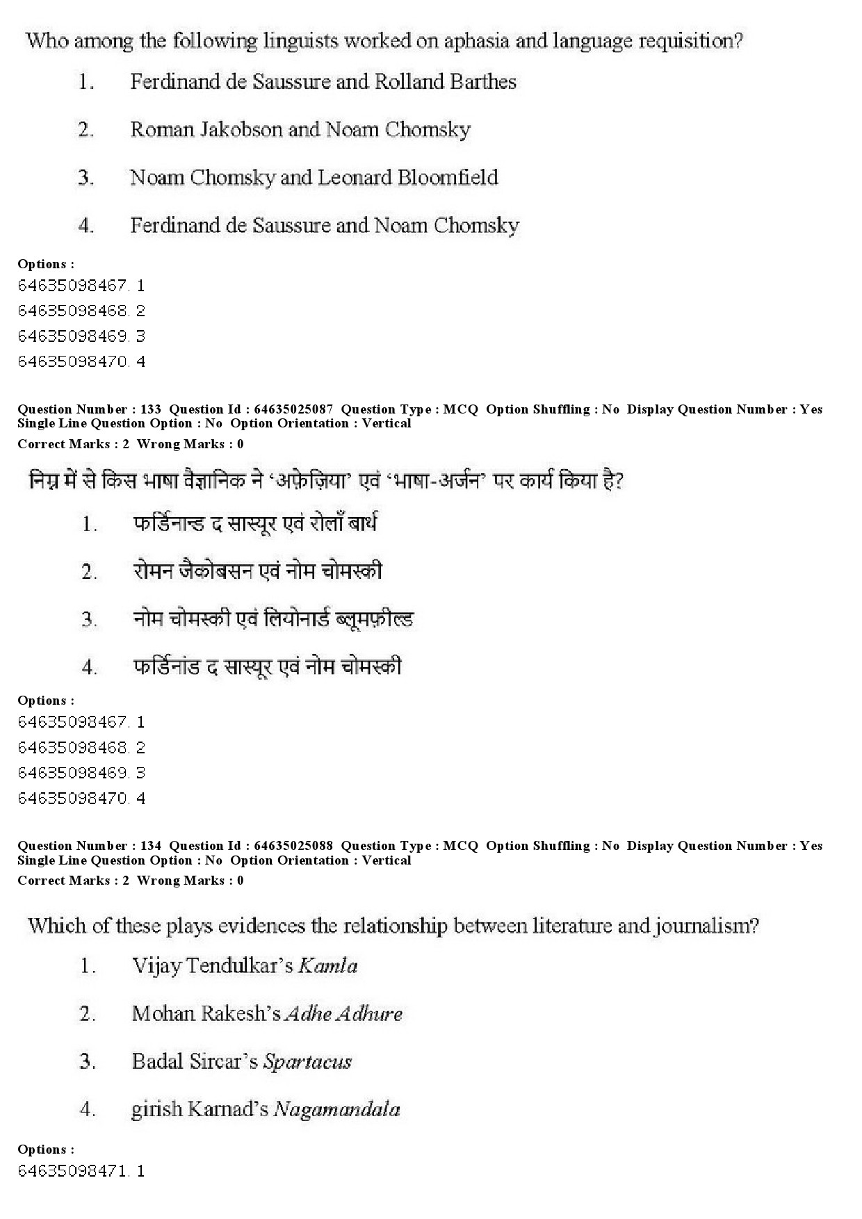 UGC NET Comparative Literature Question Paper June 2019 118