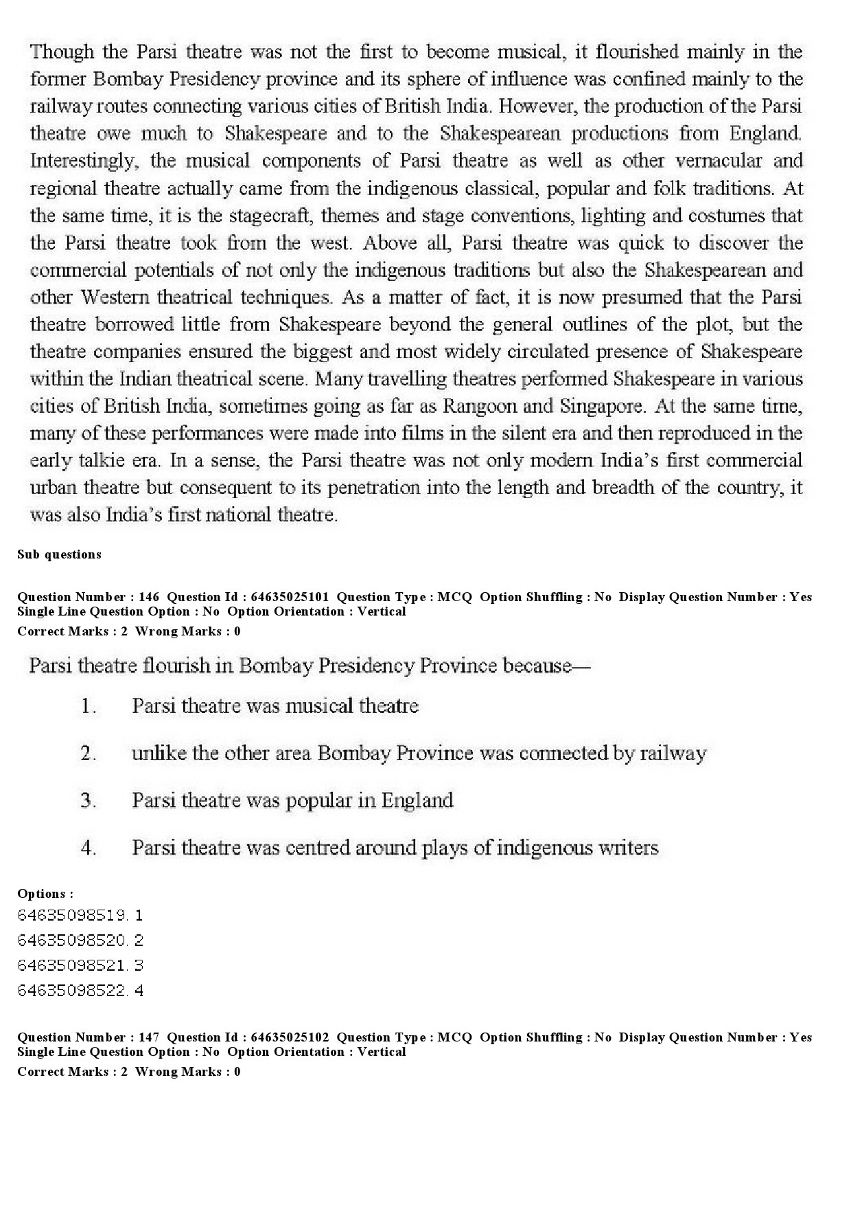 UGC NET Comparative Literature Question Paper June 2019 132