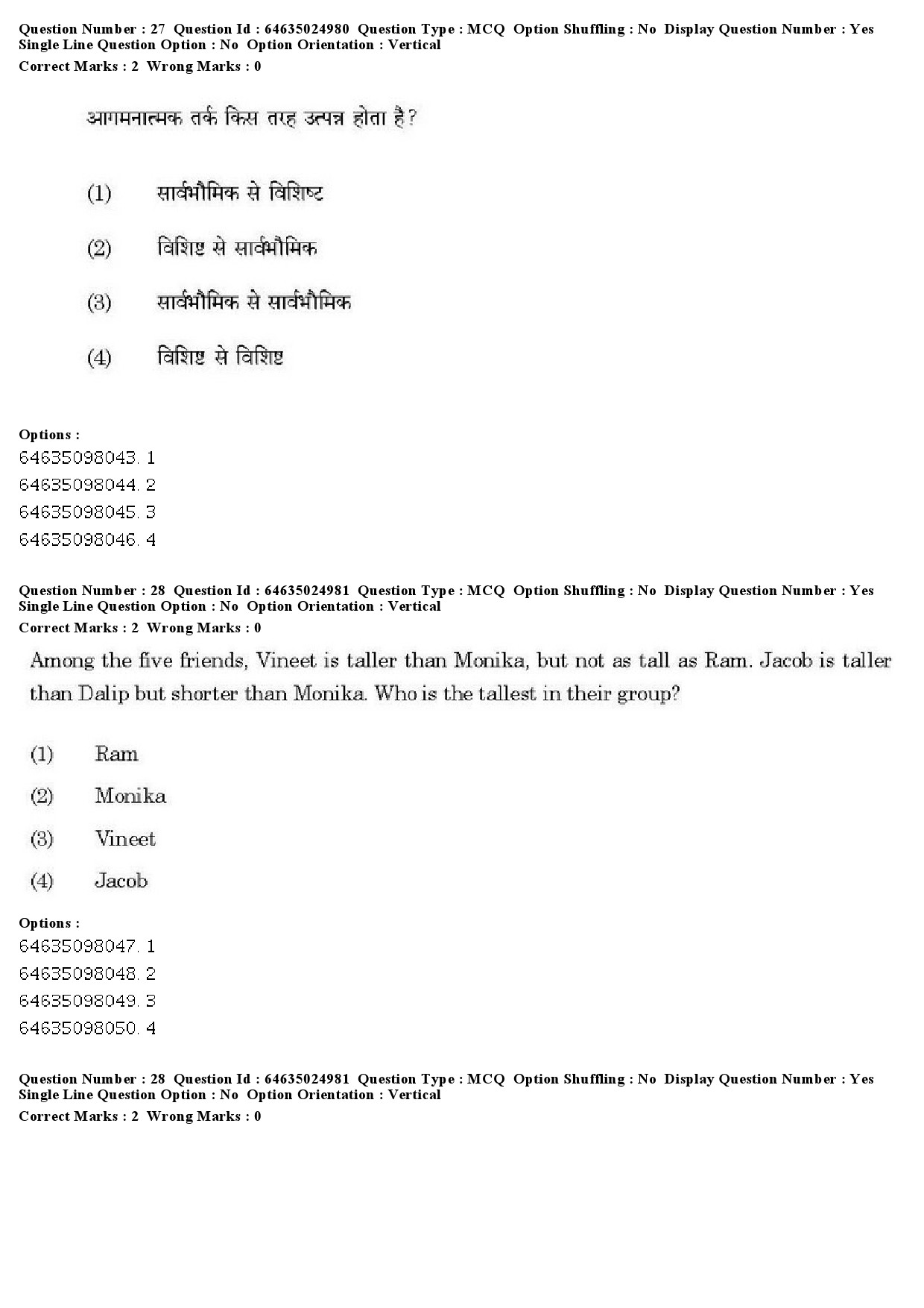 UGC NET Comparative Literature Question Paper June 2019 22