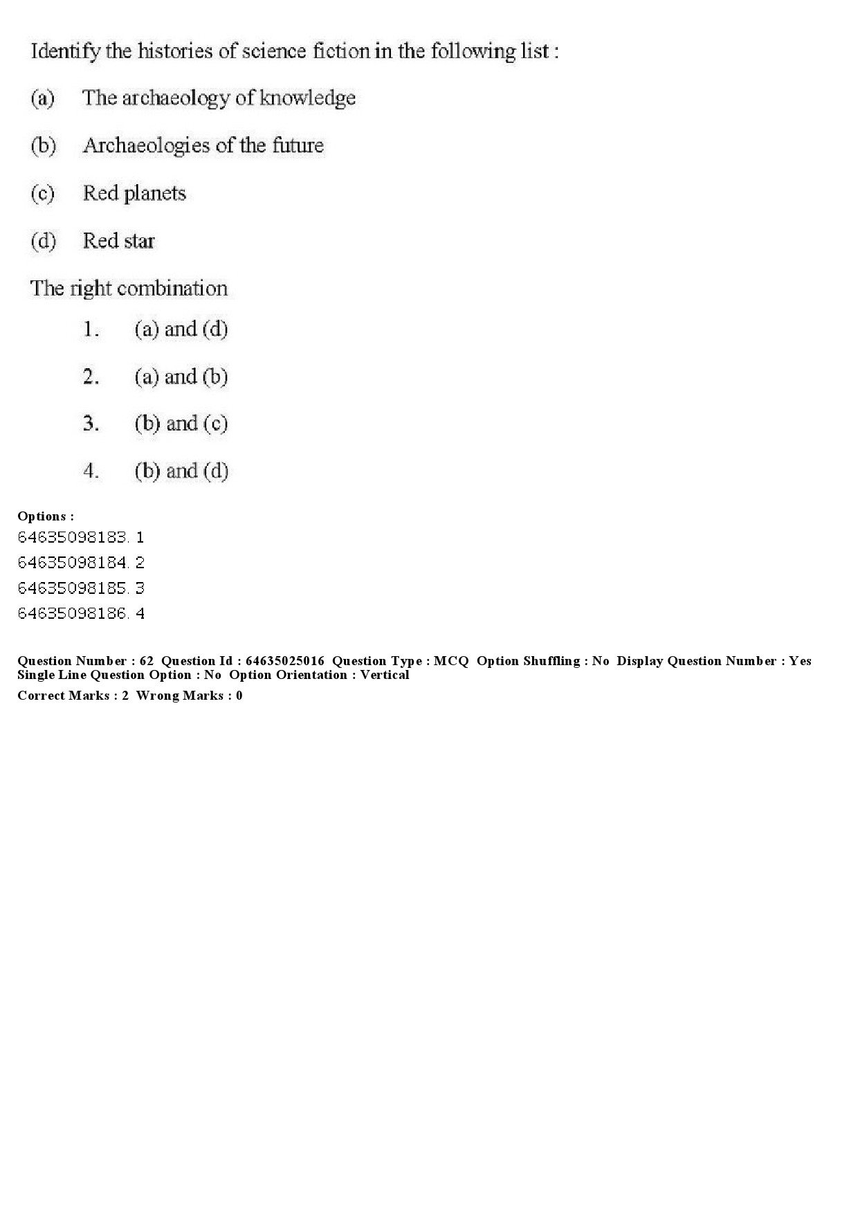 UGC NET Comparative Literature Question Paper June 2019 52