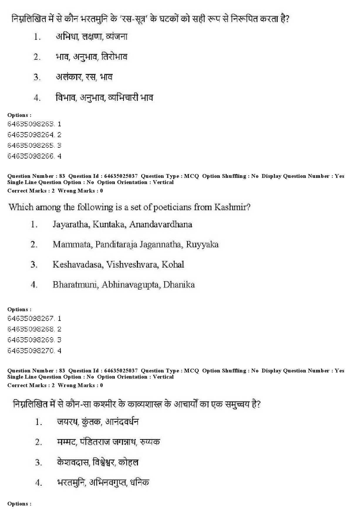 UGC NET Comparative Literature Question Paper June 2019 71