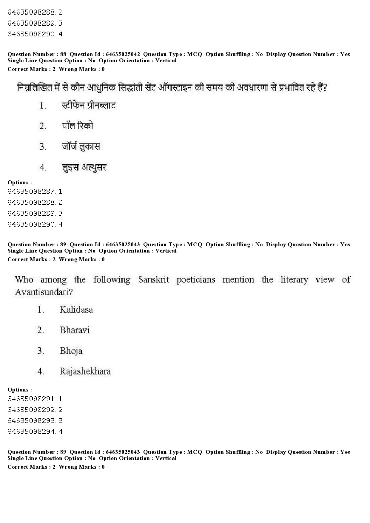 UGC NET Comparative Literature Question Paper June 2019 76