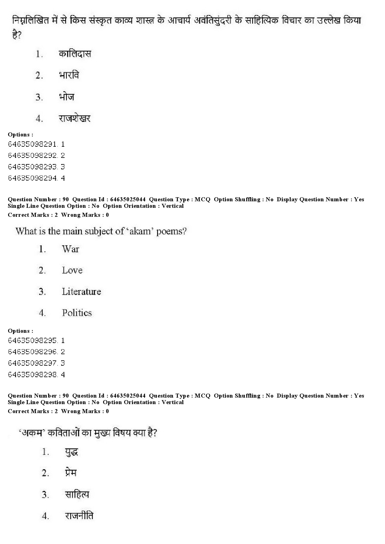 UGC NET Comparative Literature Question Paper June 2019 77