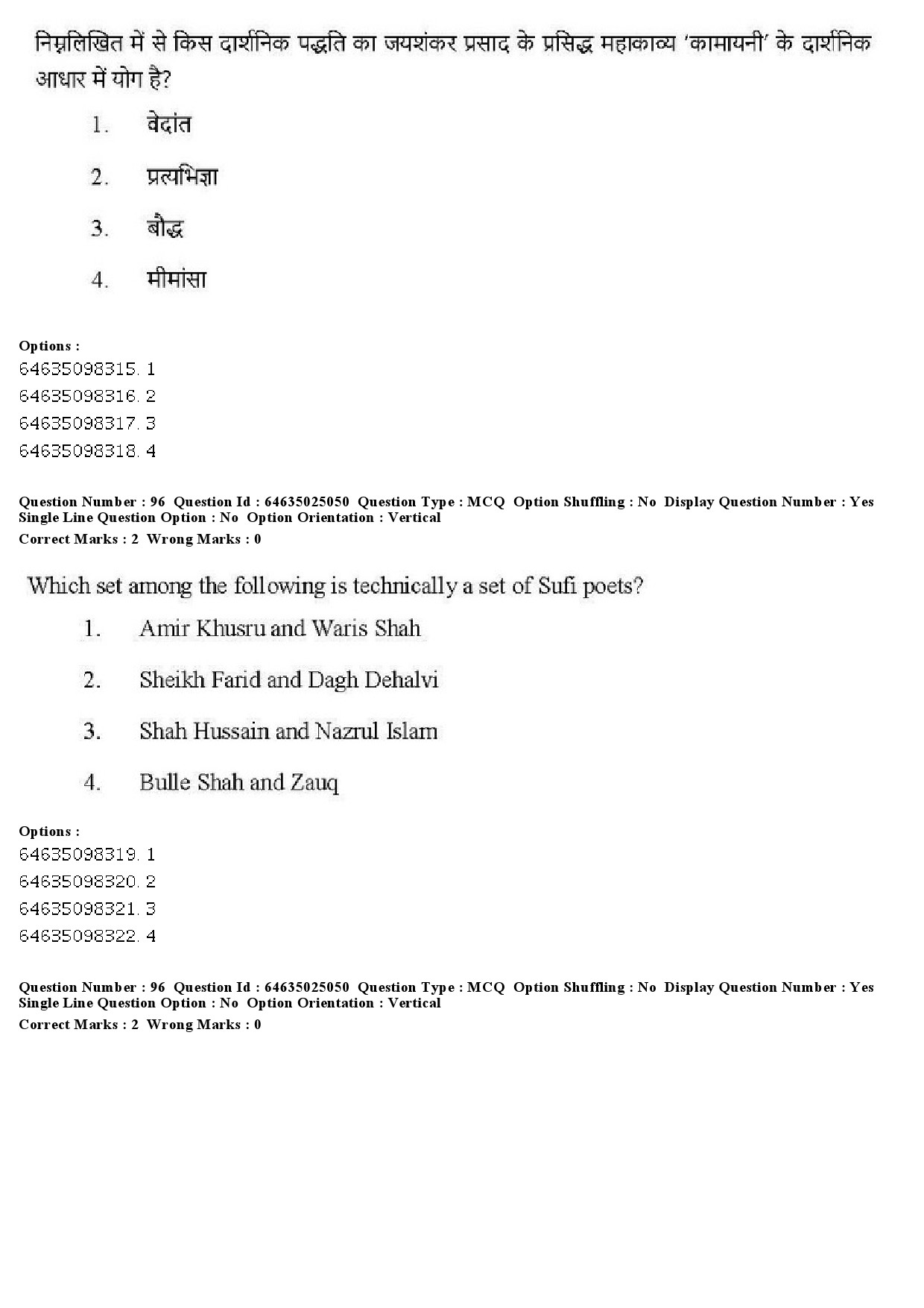 UGC NET Comparative Literature Question Paper June 2019 82