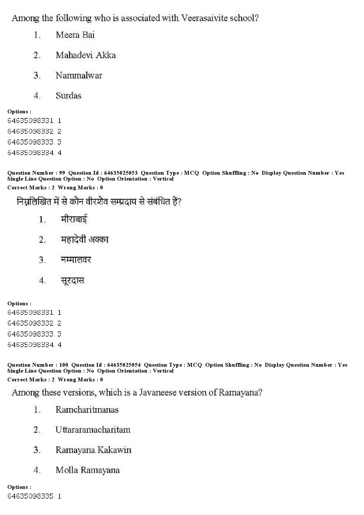 UGC NET Comparative Literature Question Paper June 2019 85