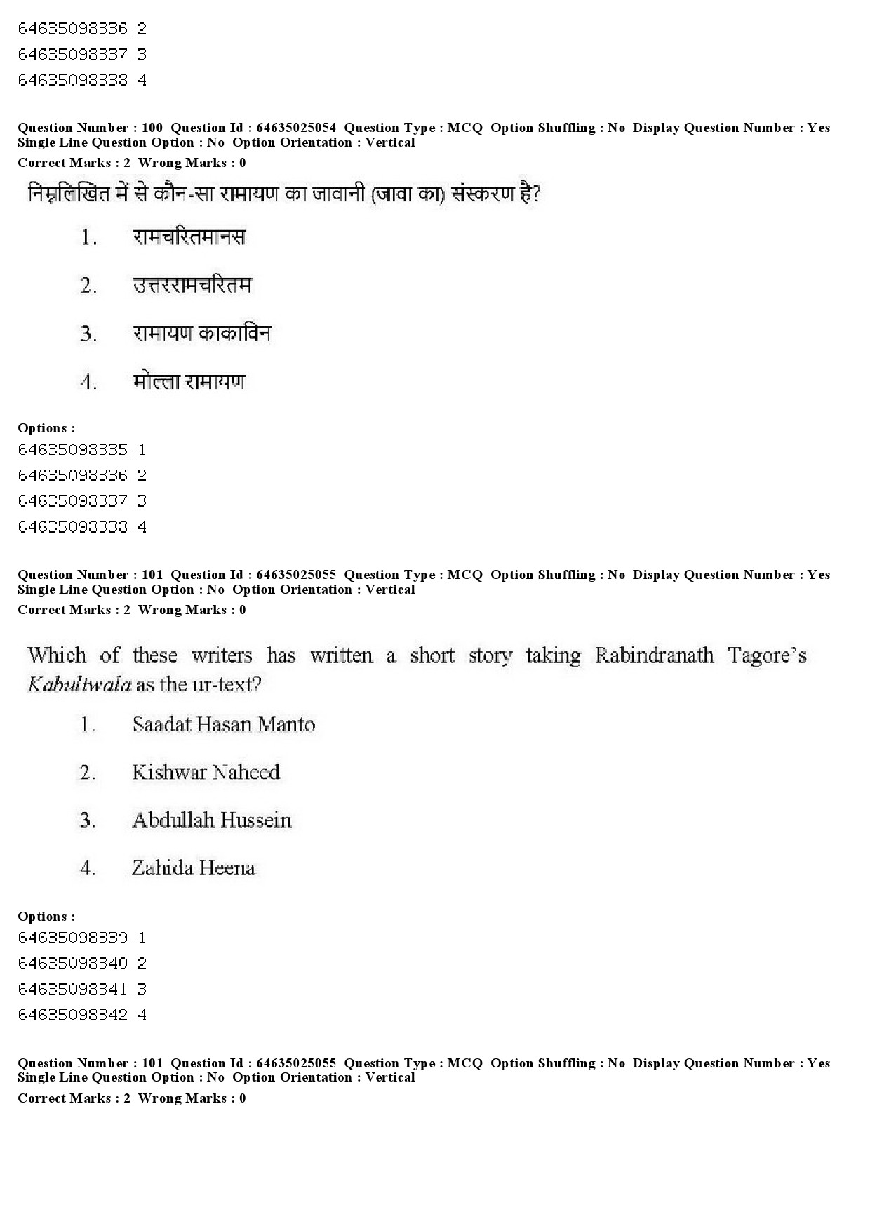 UGC NET Comparative Literature Question Paper June 2019 86