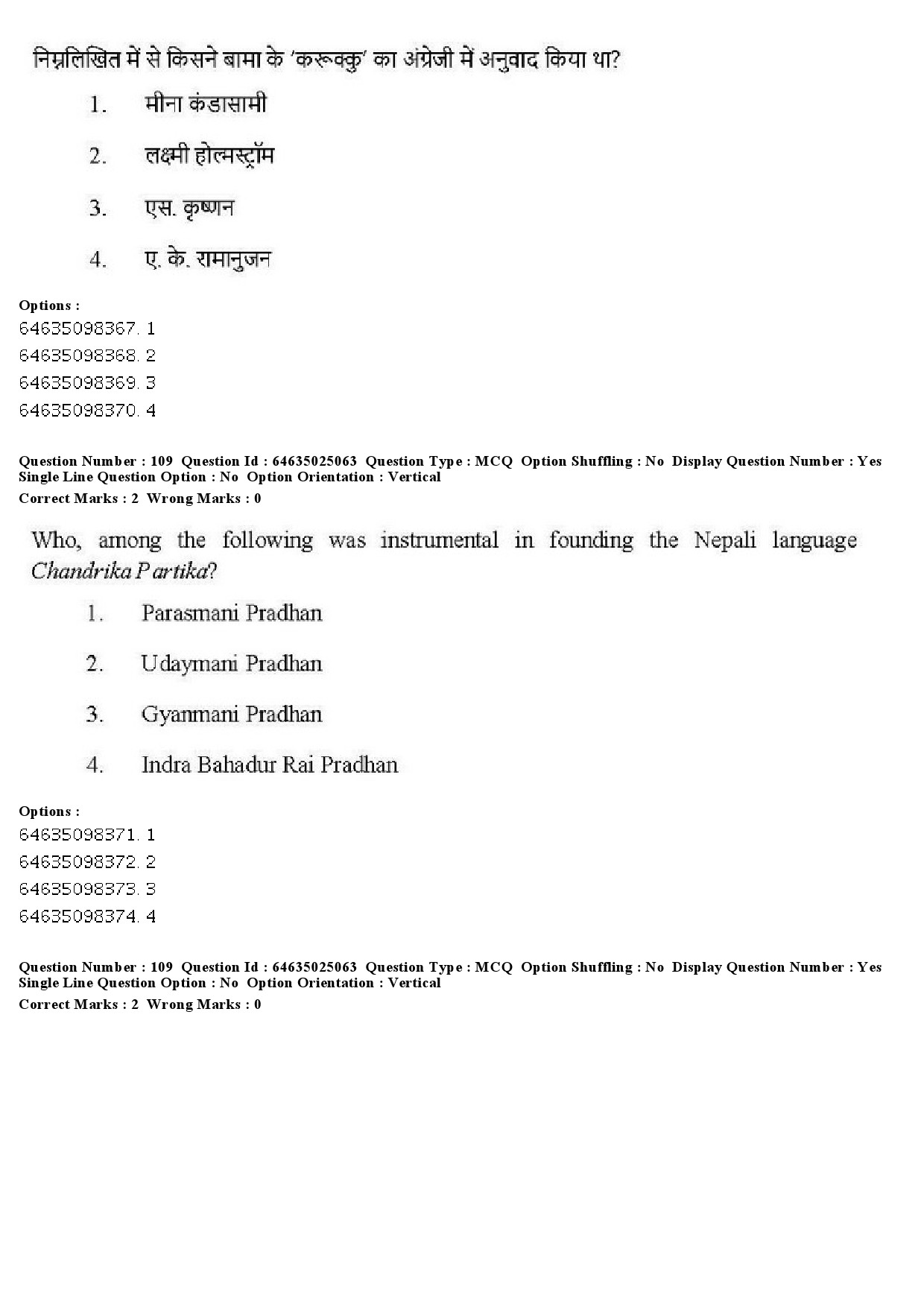 UGC NET Comparative Literature Question Paper June 2019 95