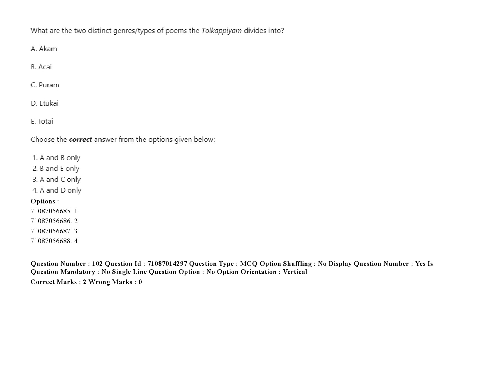 UGC NET Comparative Literature Question Paper September 2020 139