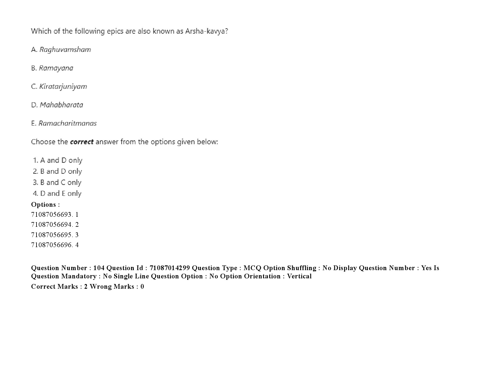 UGC NET Comparative Literature Question Paper September 2020 143