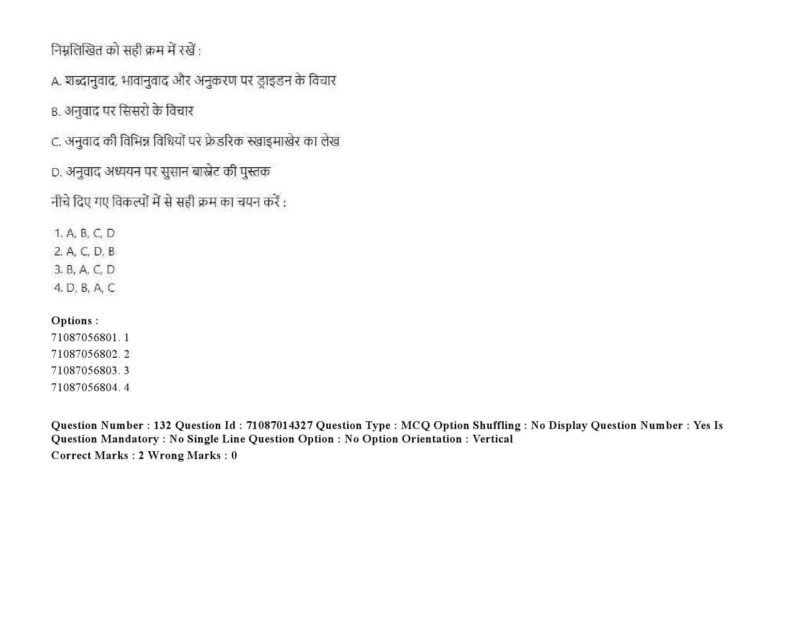 UGC NET Comparative Literature Question Paper September 2020 197