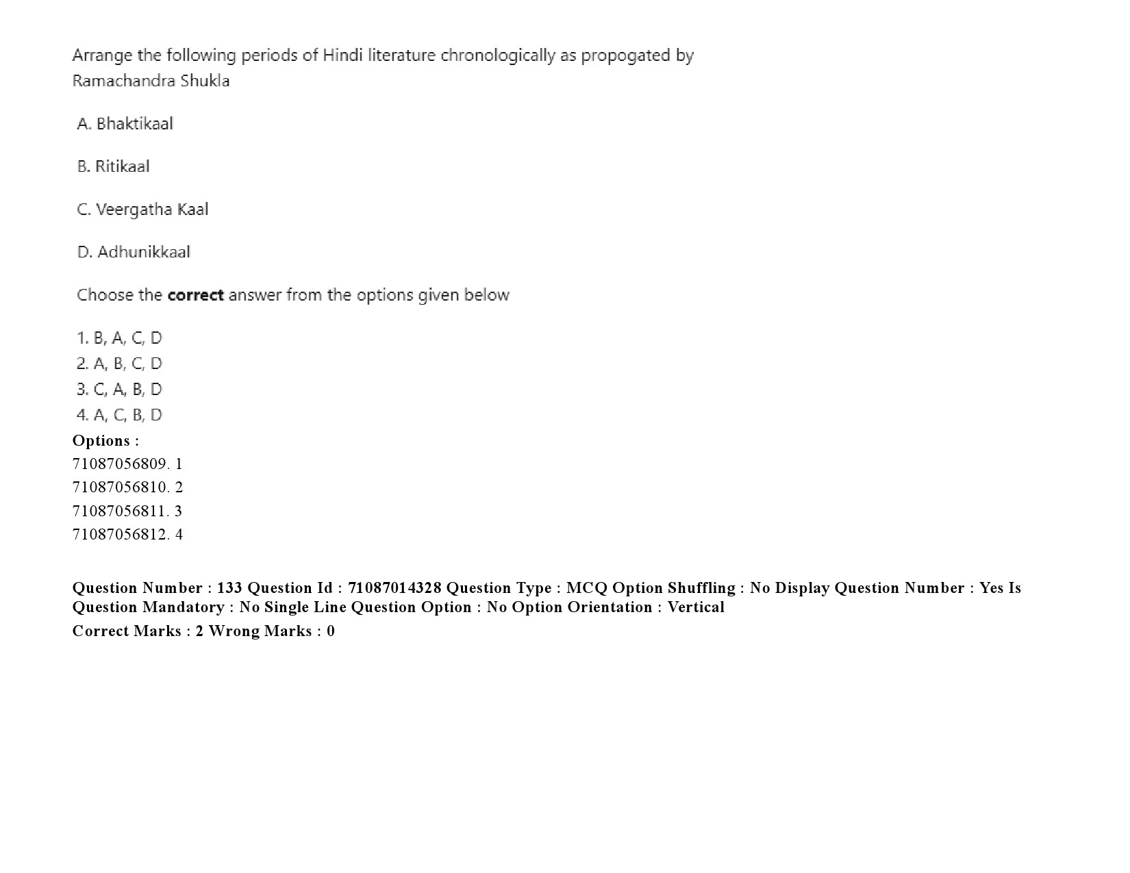 UGC NET Comparative Literature Question Paper September 2020 199