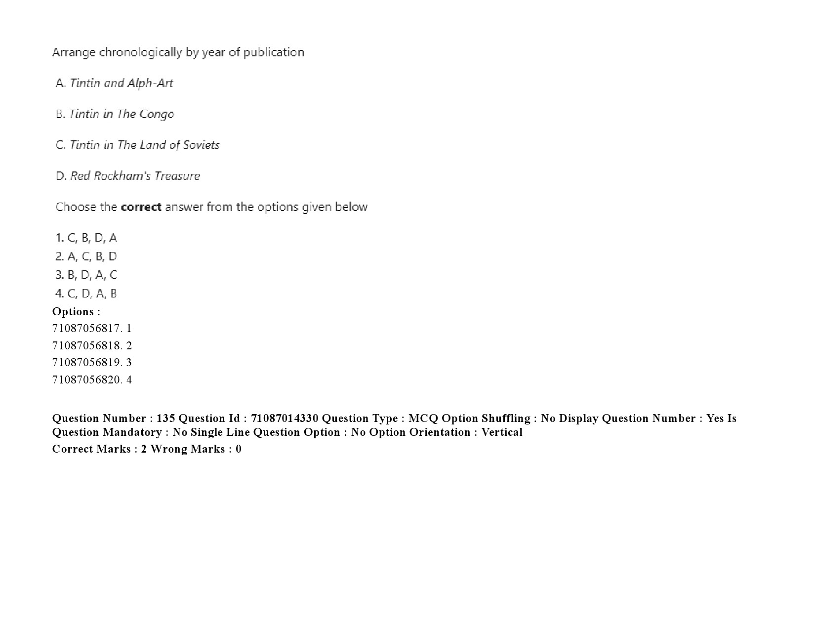 UGC NET Comparative Literature Question Paper September 2020 203