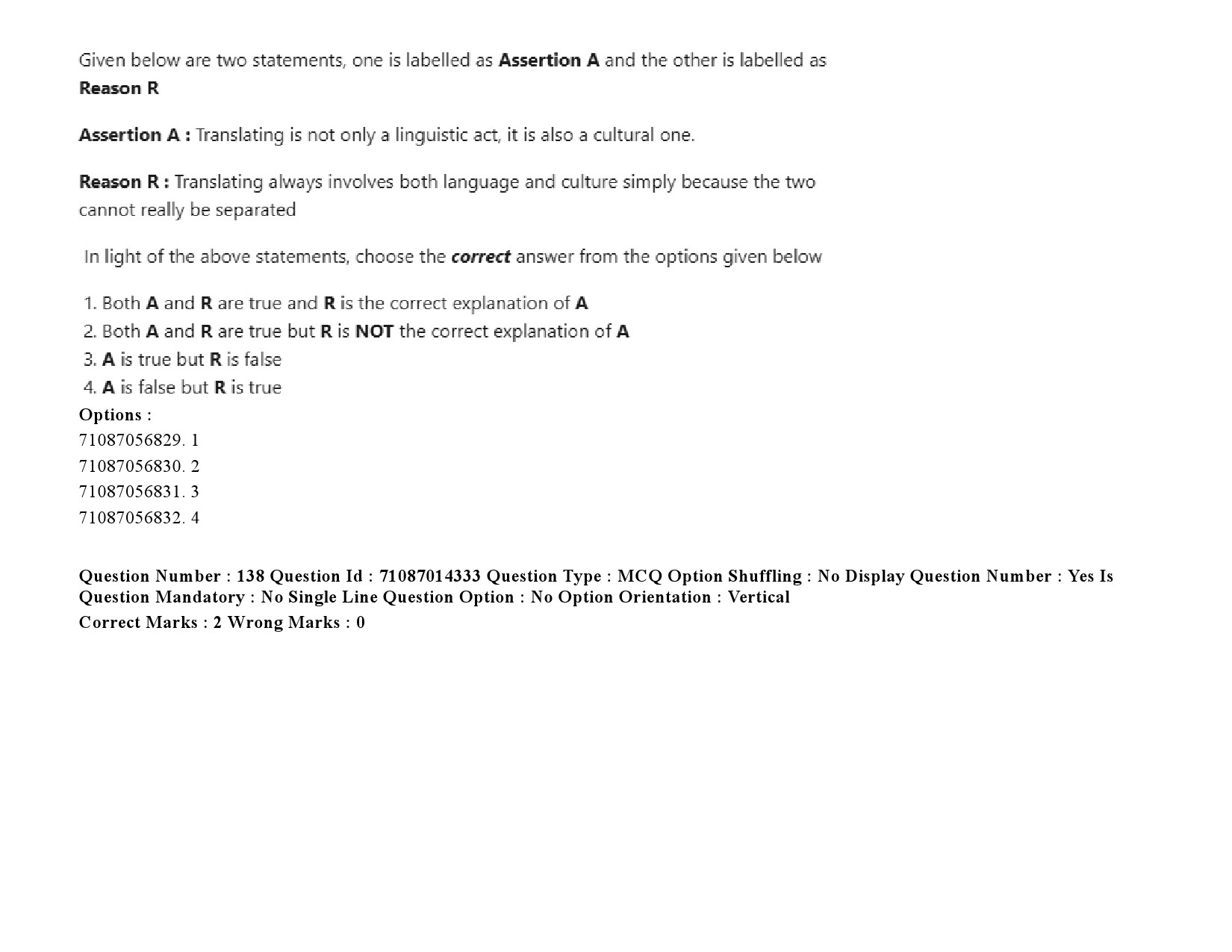 UGC NET Comparative Literature Question Paper September 2020 209