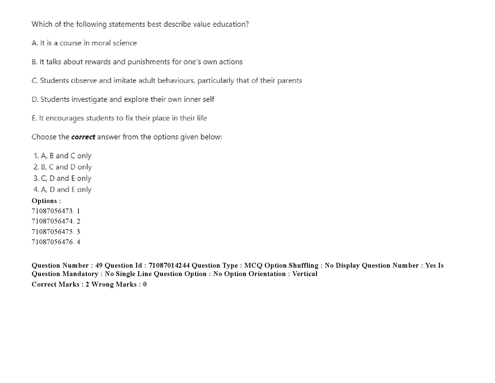 UGC NET Comparative Literature Question Paper September 2020 72