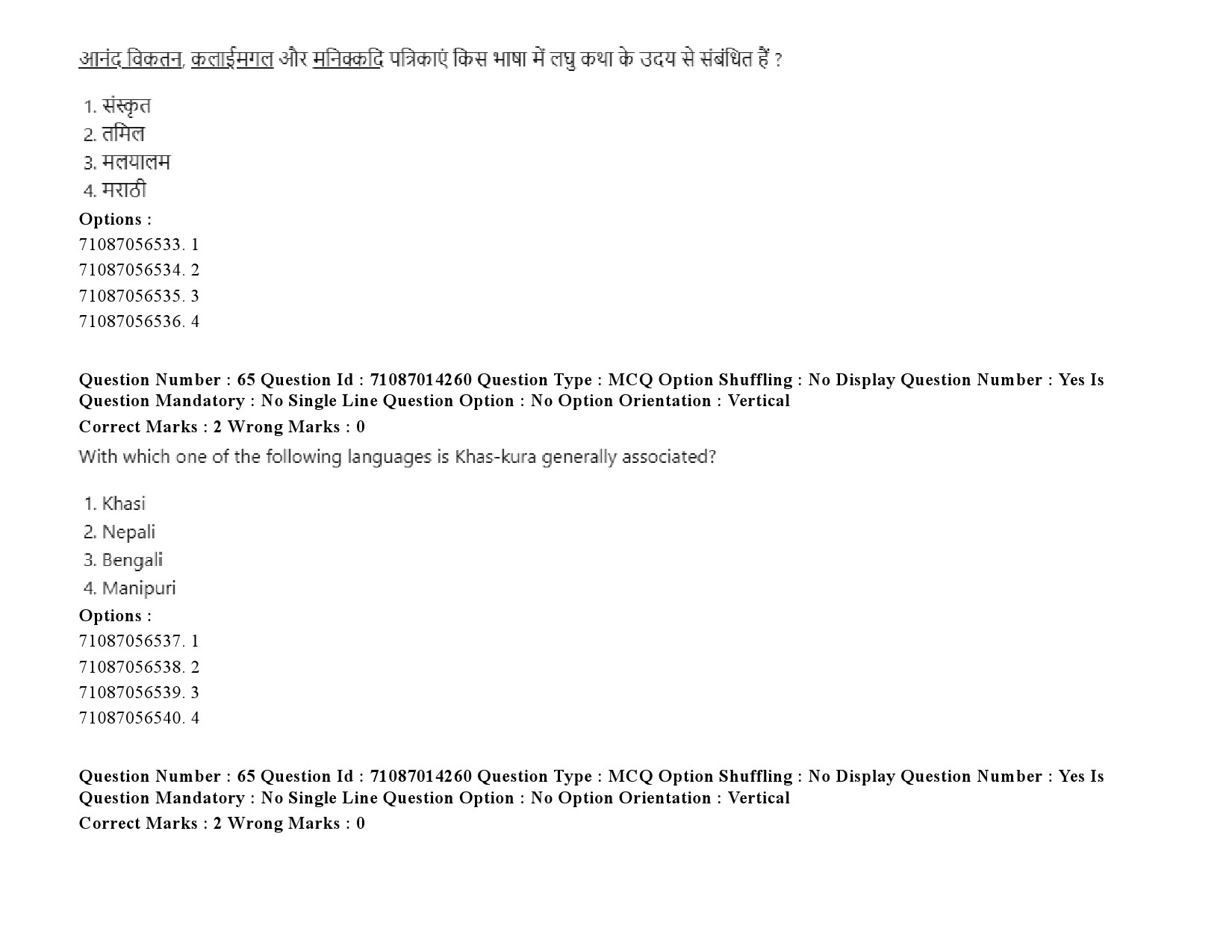 UGC NET Comparative Literature Question Paper September 2020 90