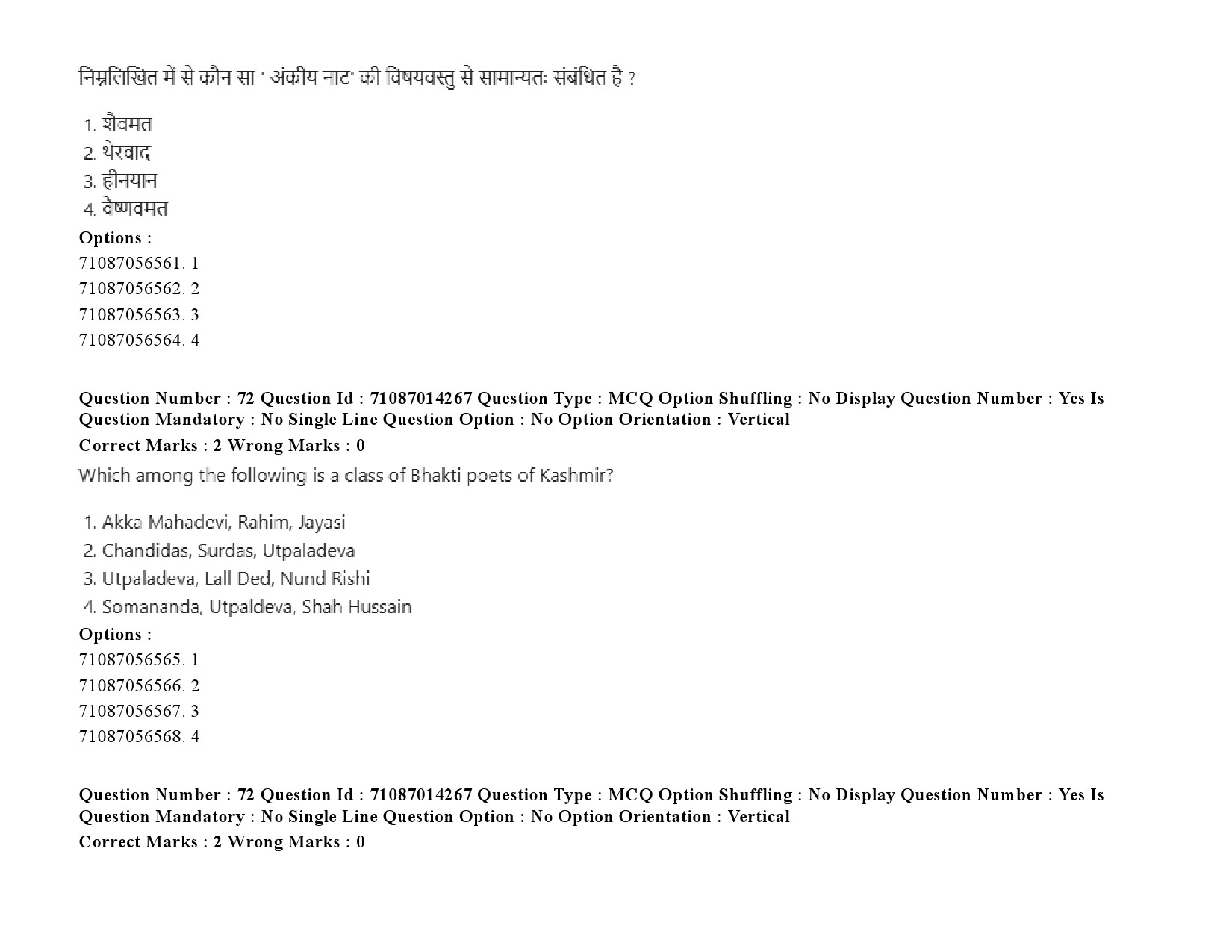 UGC NET Comparative Literature Question Paper September 2020 97